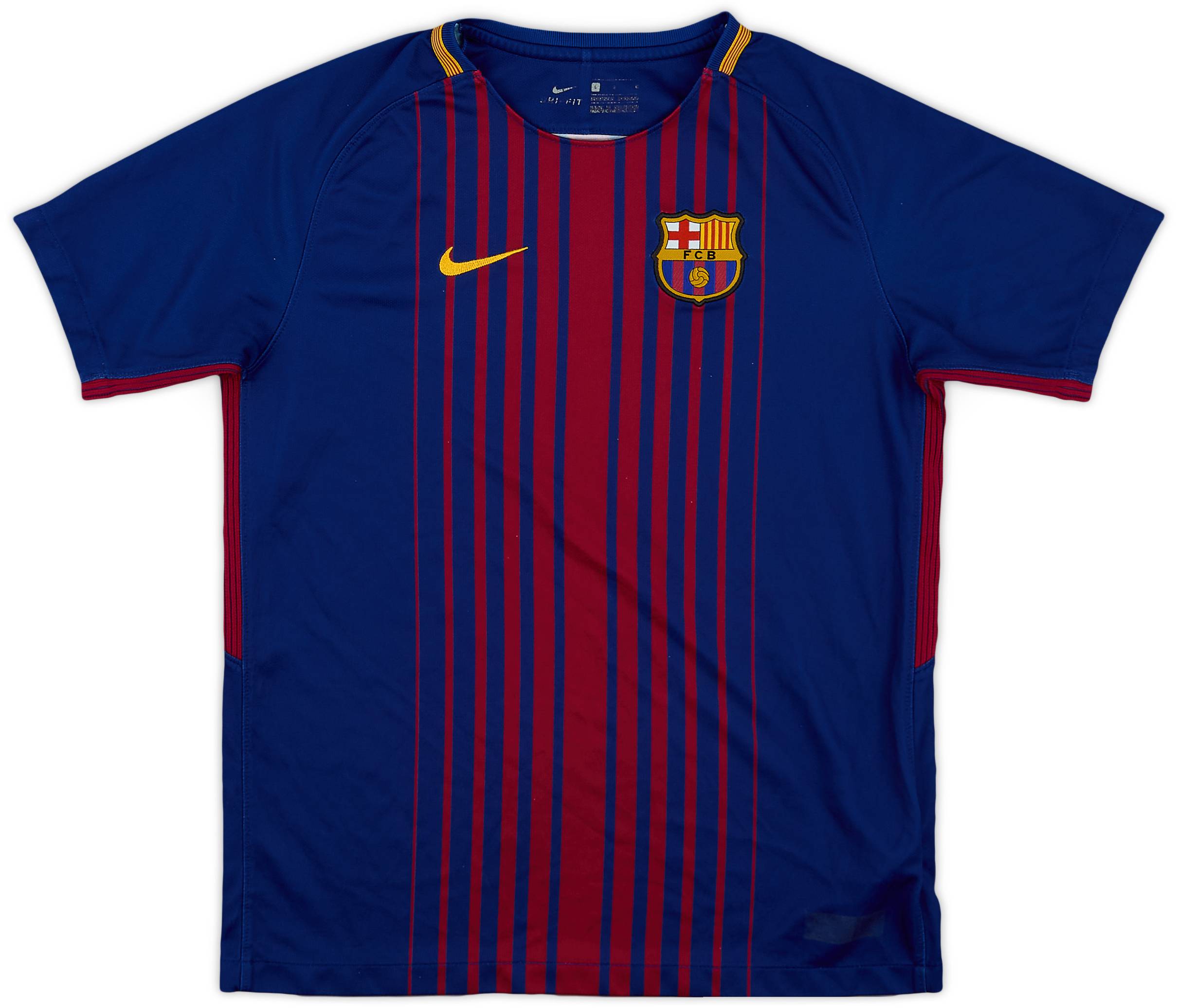 2017-18 Barcelona Home Shirt - 7/10 - (L.Boys)