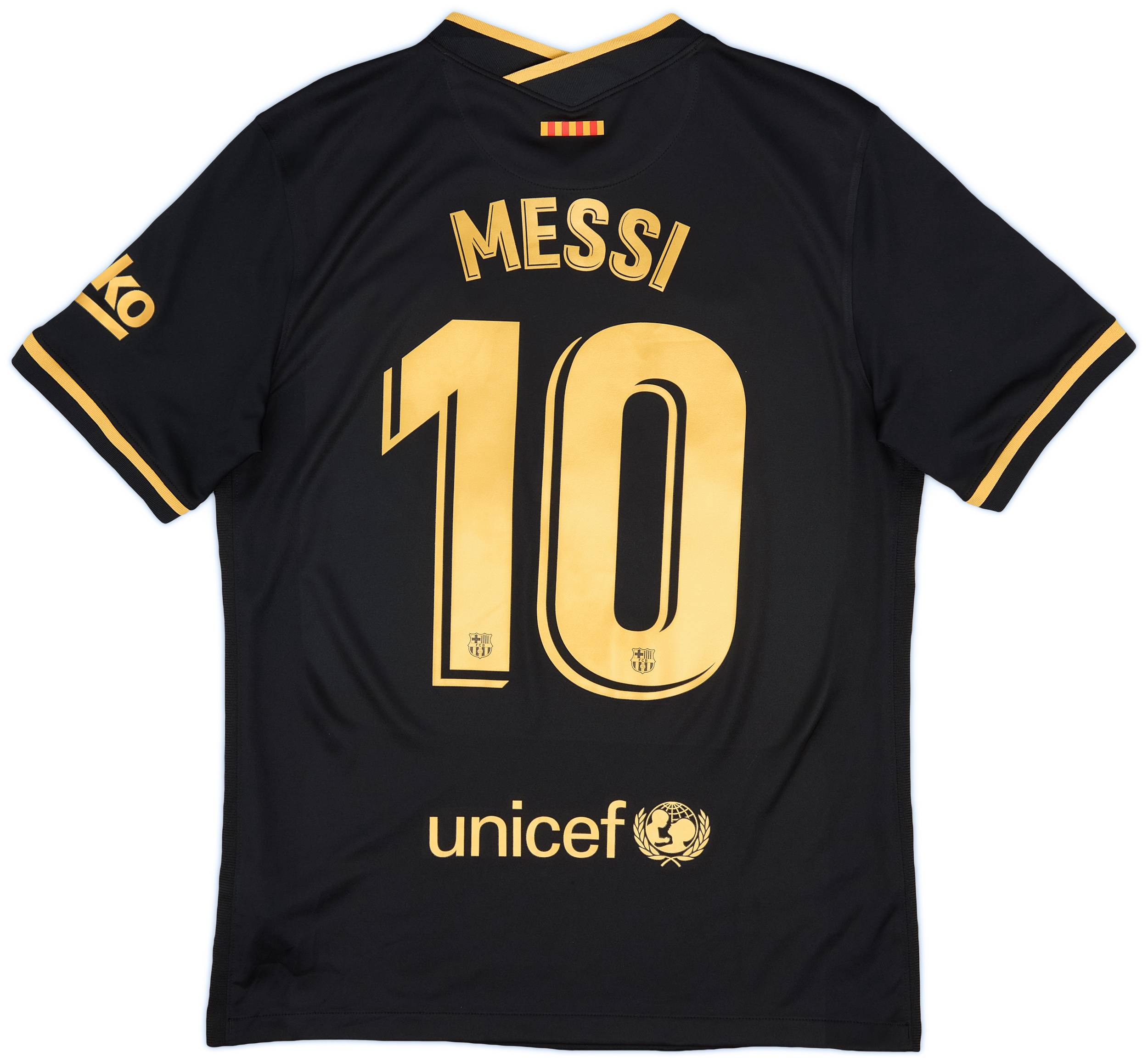 衝撃の激安コスパ・掘り出し物も 2020-21 Barcelona Away Shirt Messi #10 - 8/10 - (M) ウェア