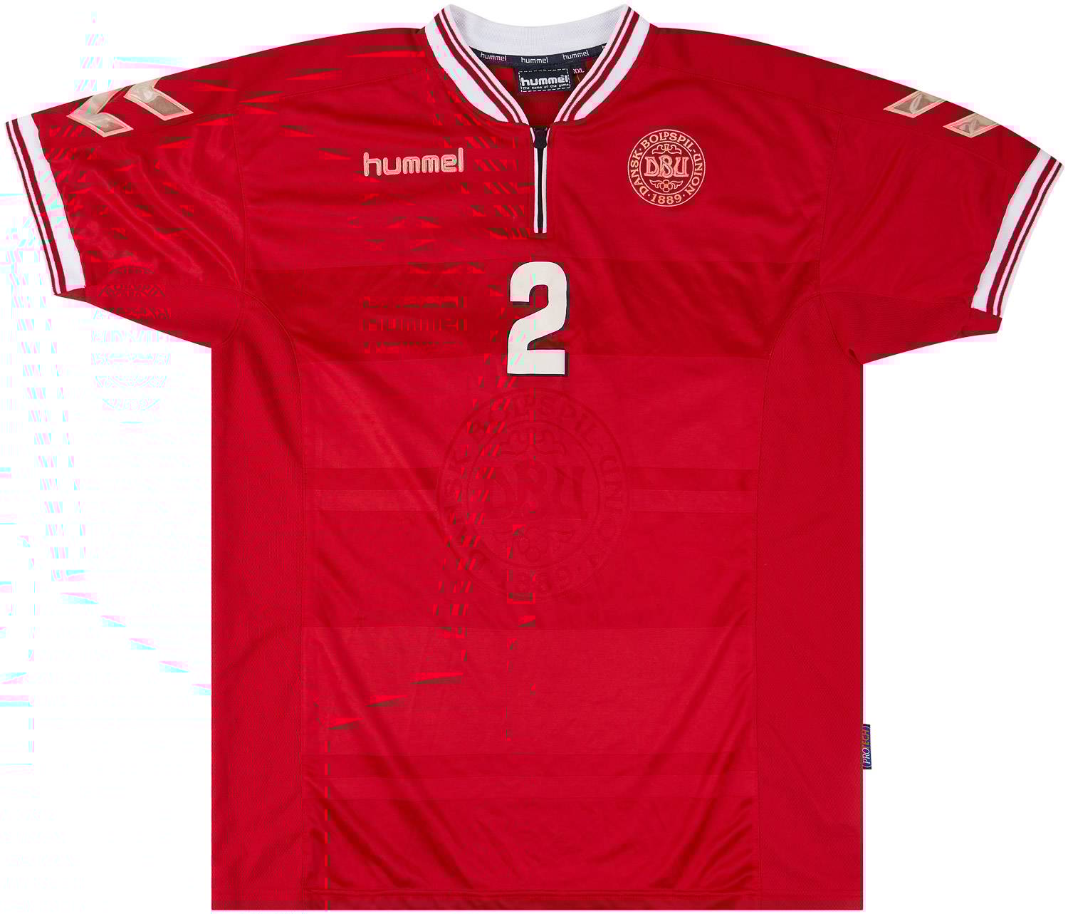 2000-02 Denmark Match Issue Home Shirt #2 (Colding)