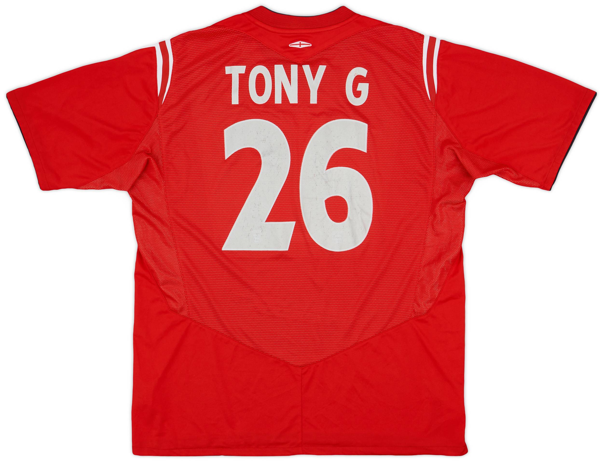 2004-06 England Away Shirt Tony G #26 - 6/10 - (XL)