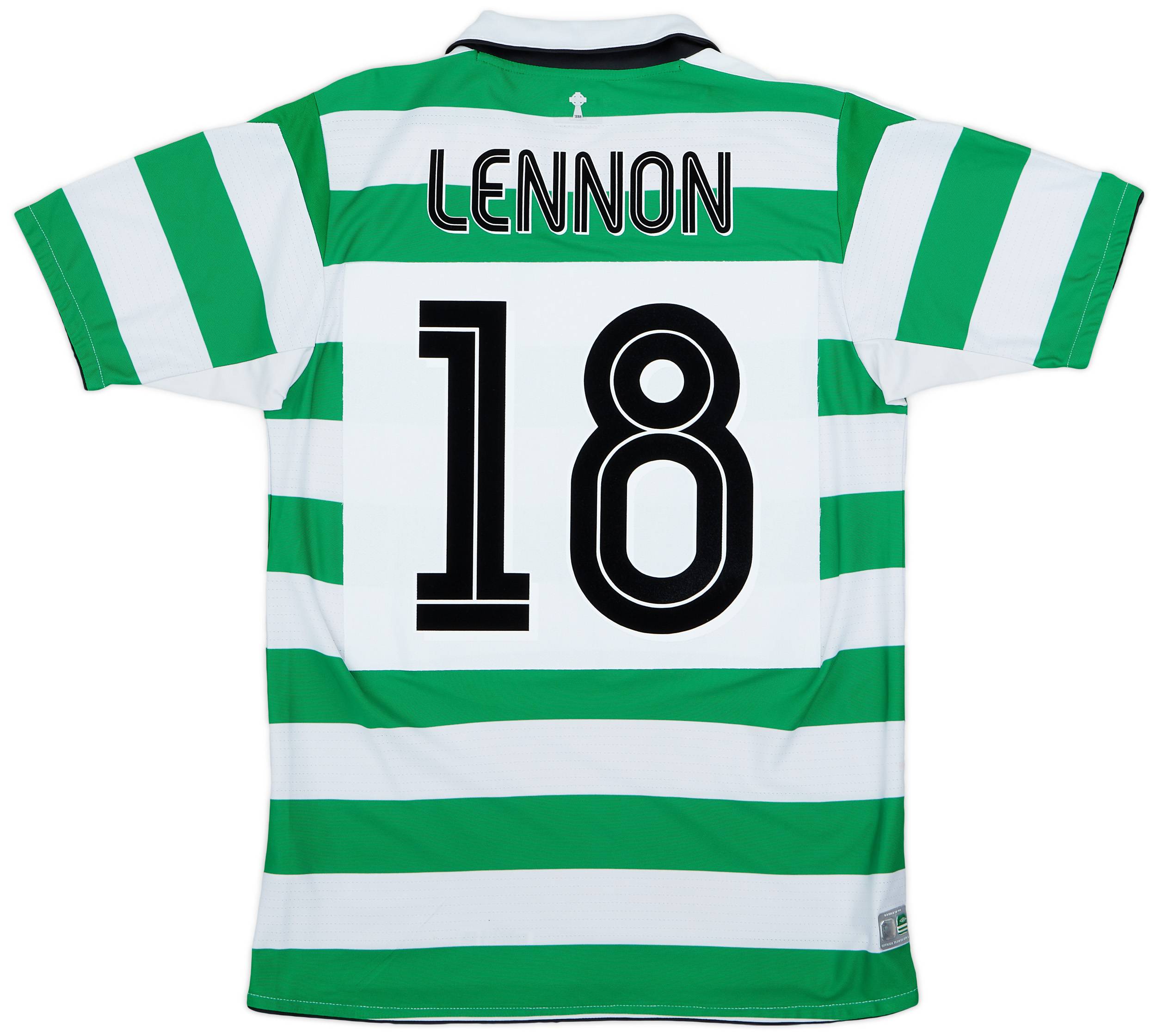 2004-05 Celtic Home Shirt Lennon #18 - 8/10 - (S)
