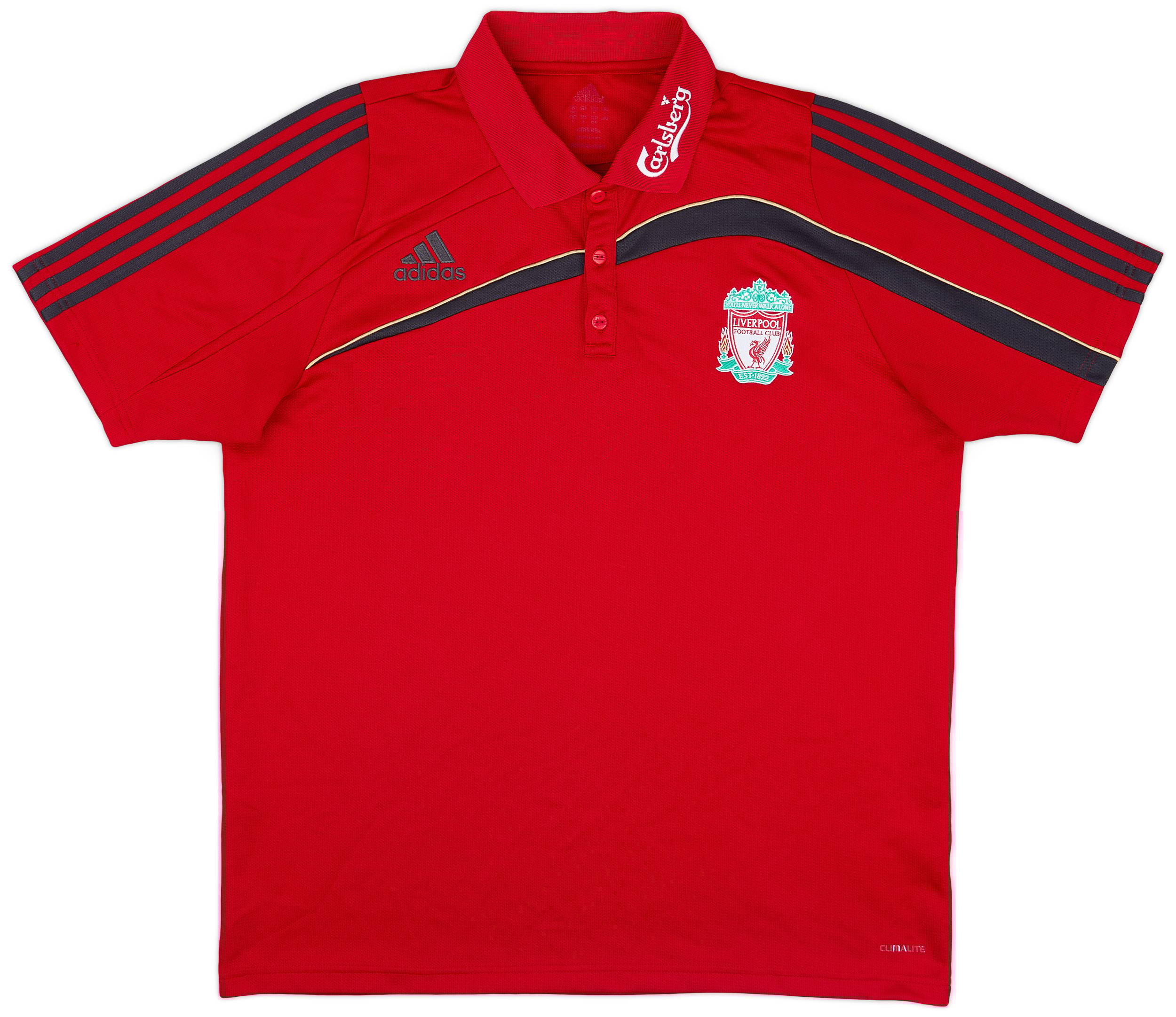 2009-10 Liverpool adidas Polo Shirt - 9/10 - (XL)