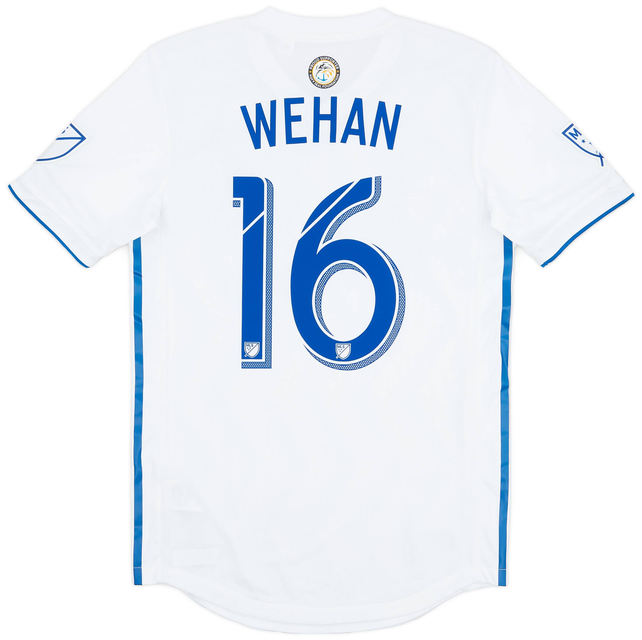 2018 San Jose Earthquakes Match Issue Away Shirt Wehan 16