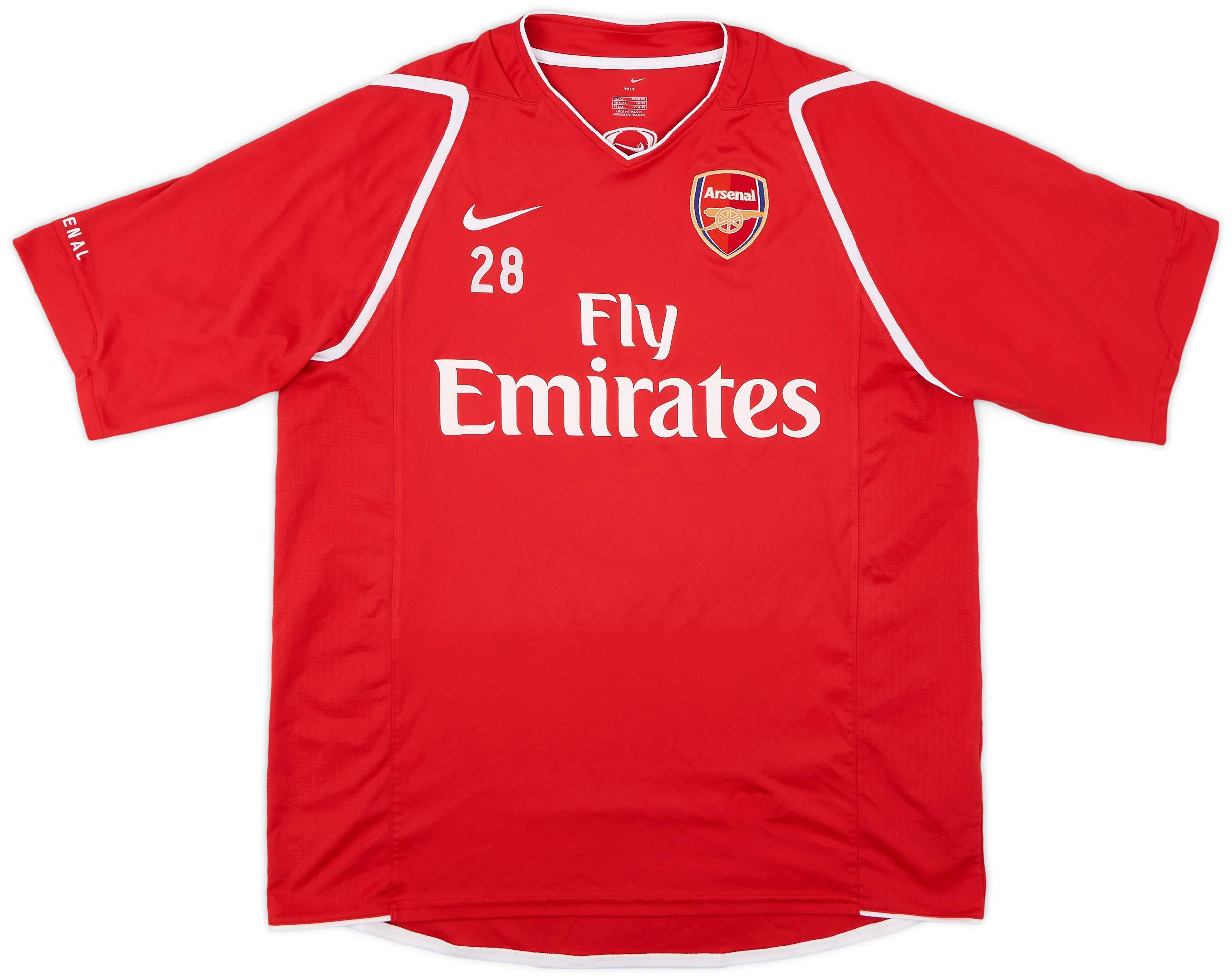 2006-07 Arsenal Player Issue Nike Training Shirt #28 - 9/10 - (XL)