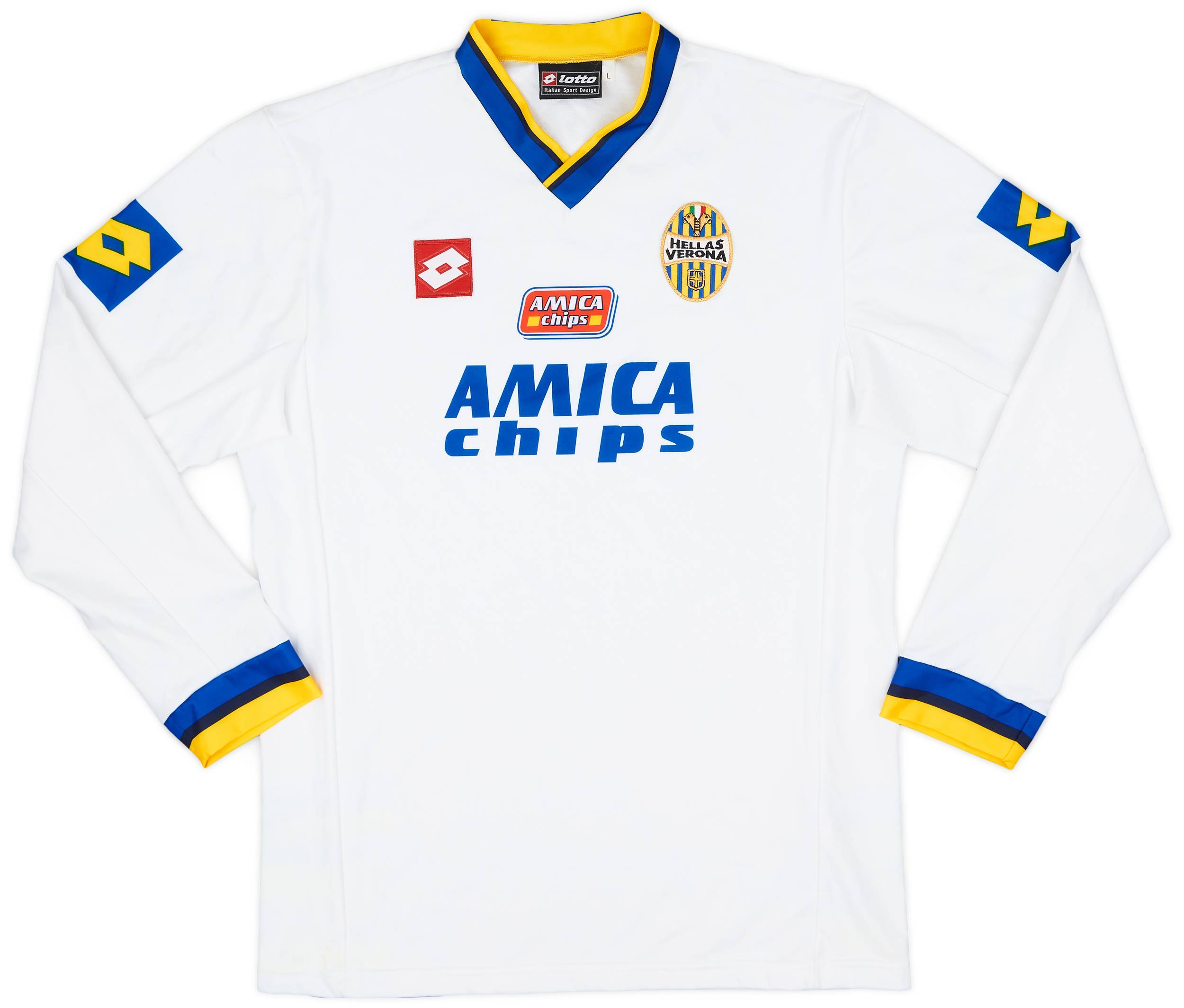 Away Kit Hellas Verona Jersey 2001-02 Hellas Verona Away L/S Shirt