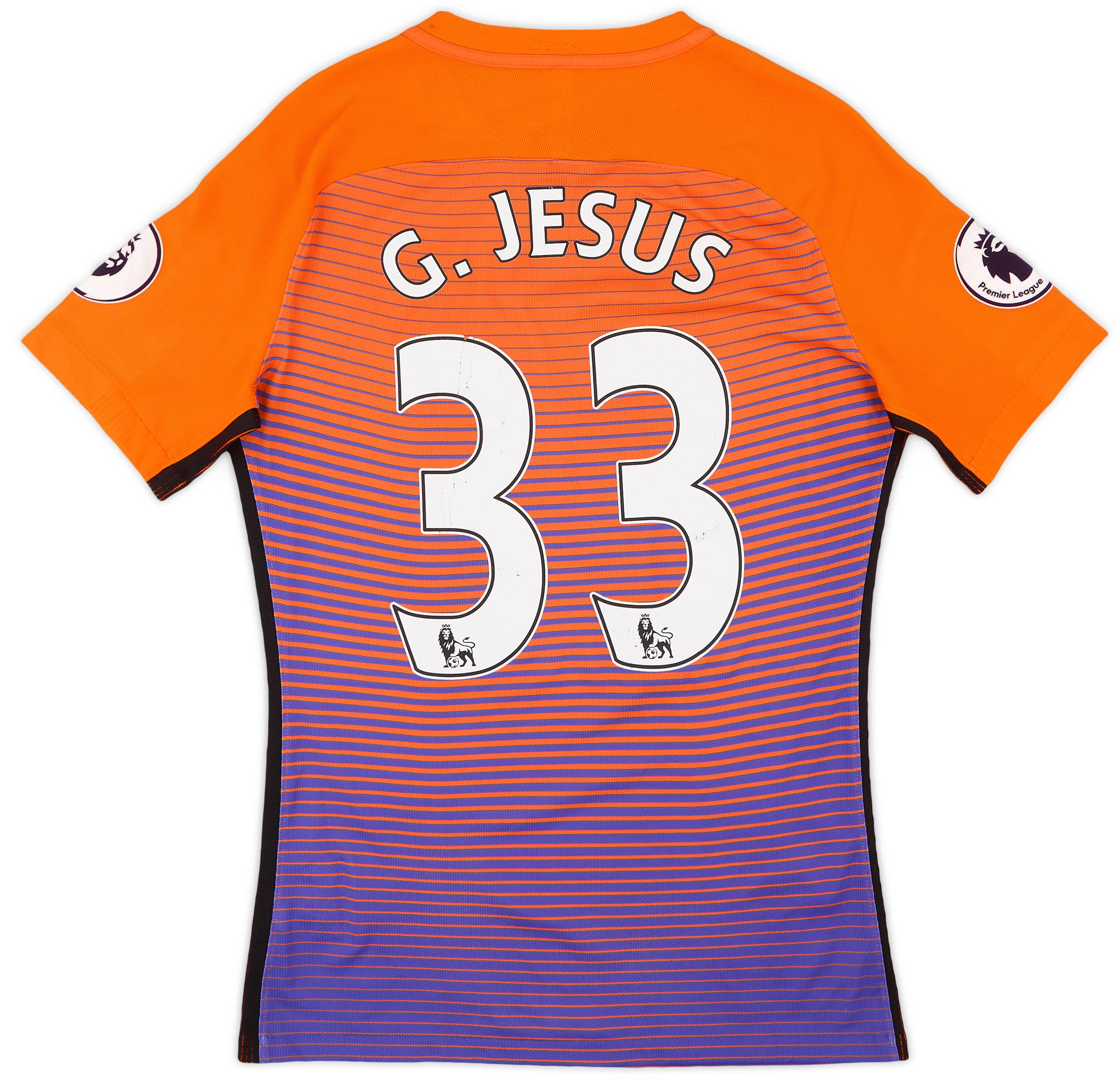 2016-17 Manchester City Authentic Third Shirt G. Jesus #33 - 3/10 - (XL)