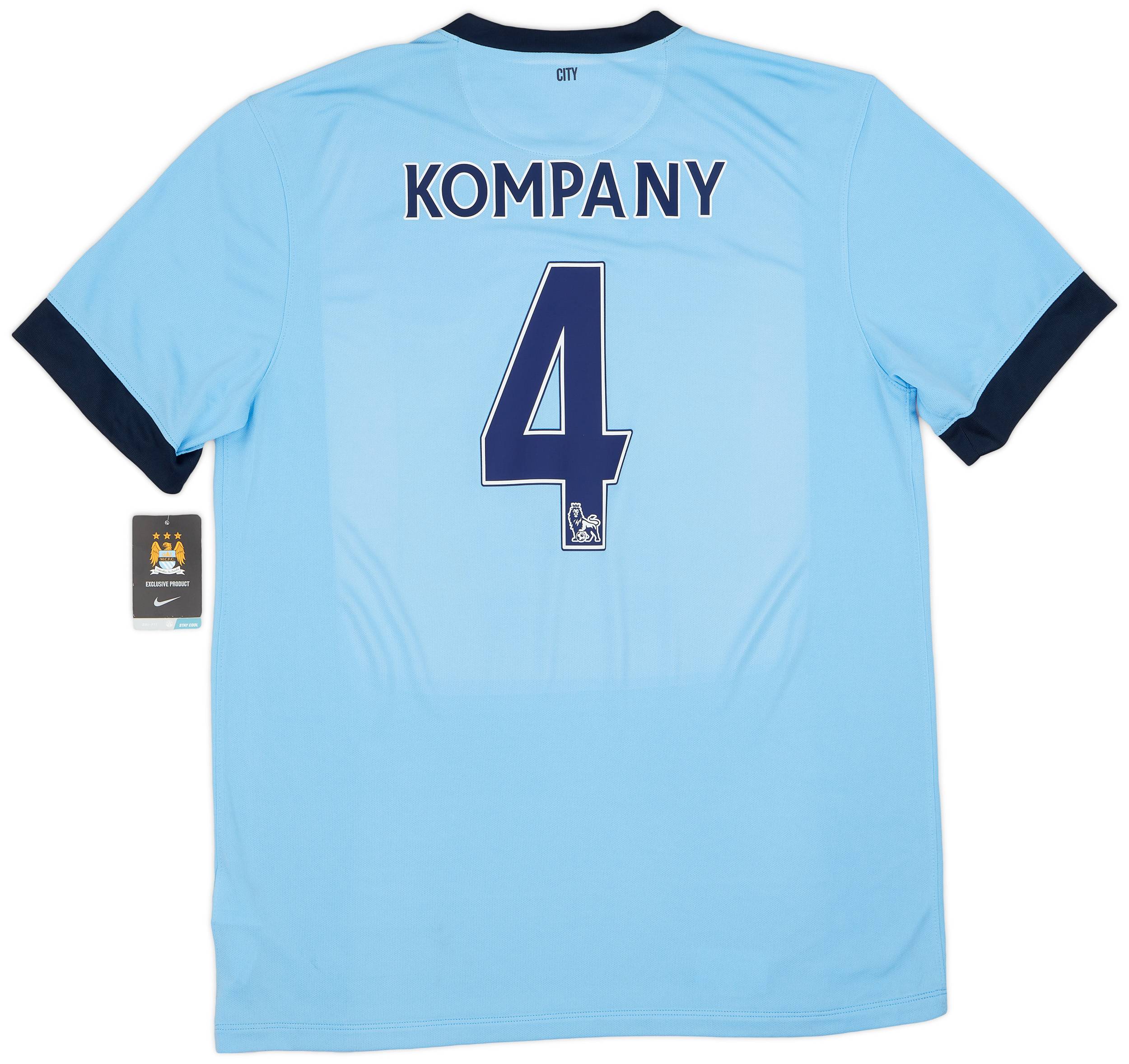 2014-15 Manchester City Home Shirt Kompany #4 (XL)