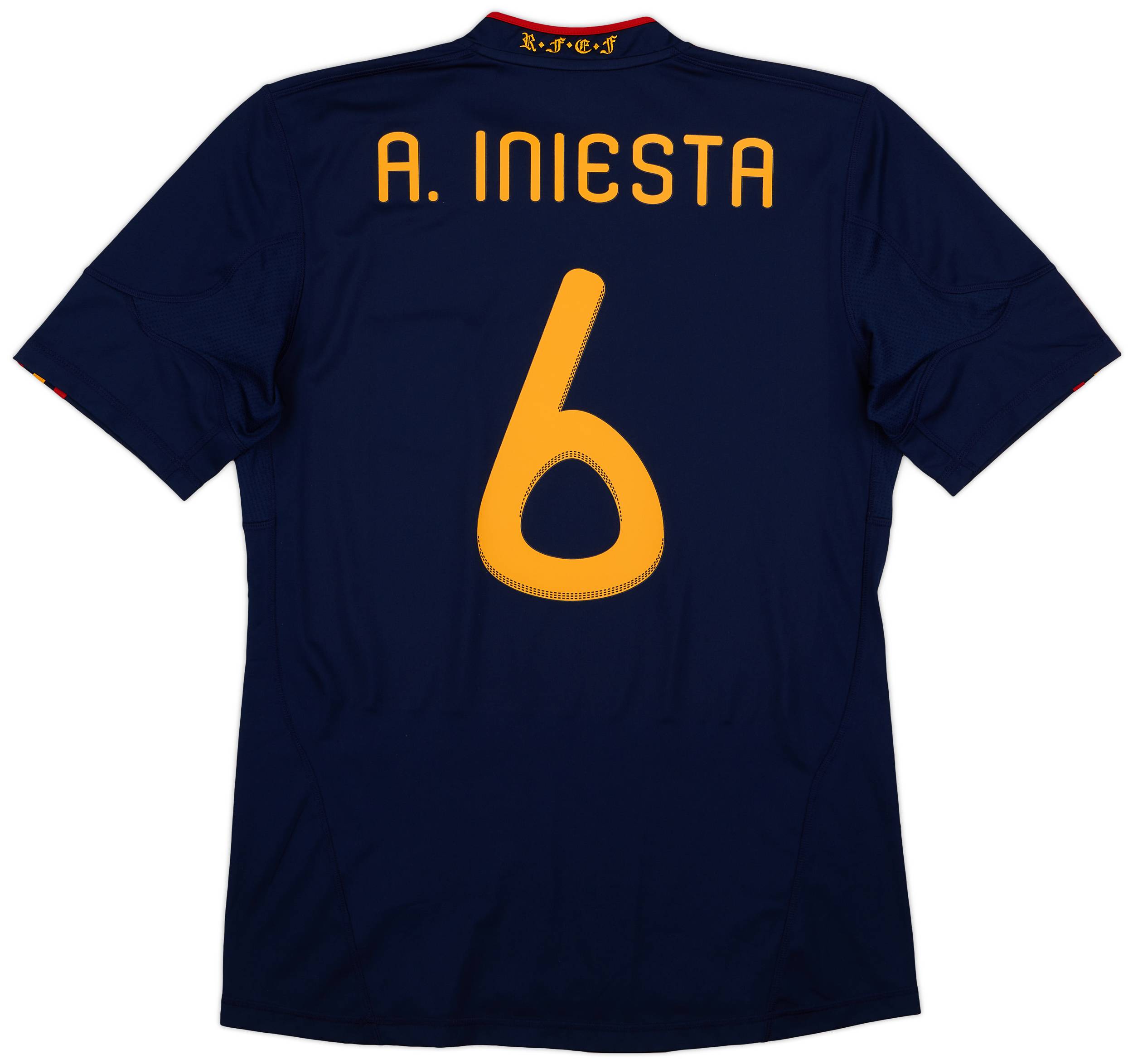 World Cup Final 2010 Spain Away Jersey 2010-11 Spain Away Shirt #6