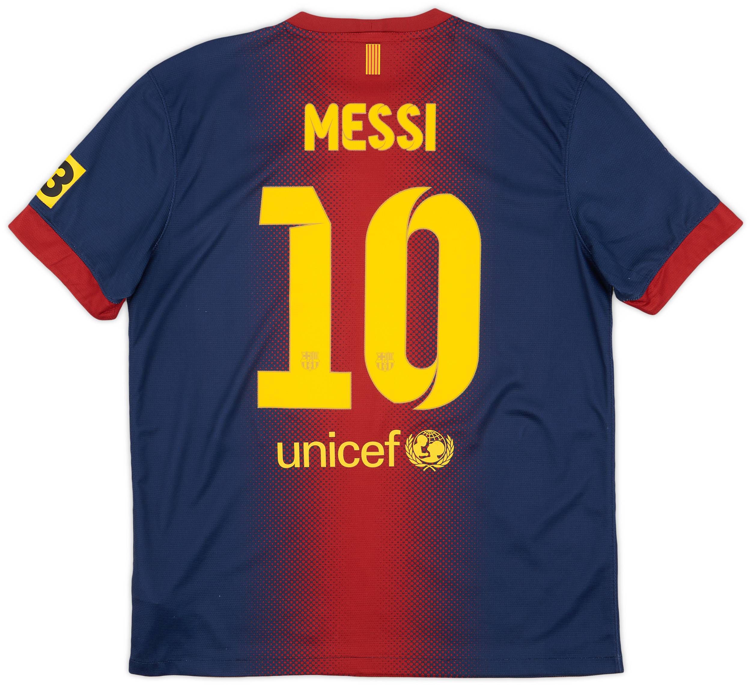 2012-13 Barcelona Home Shirt Messi #10 - 7/10 - (L)