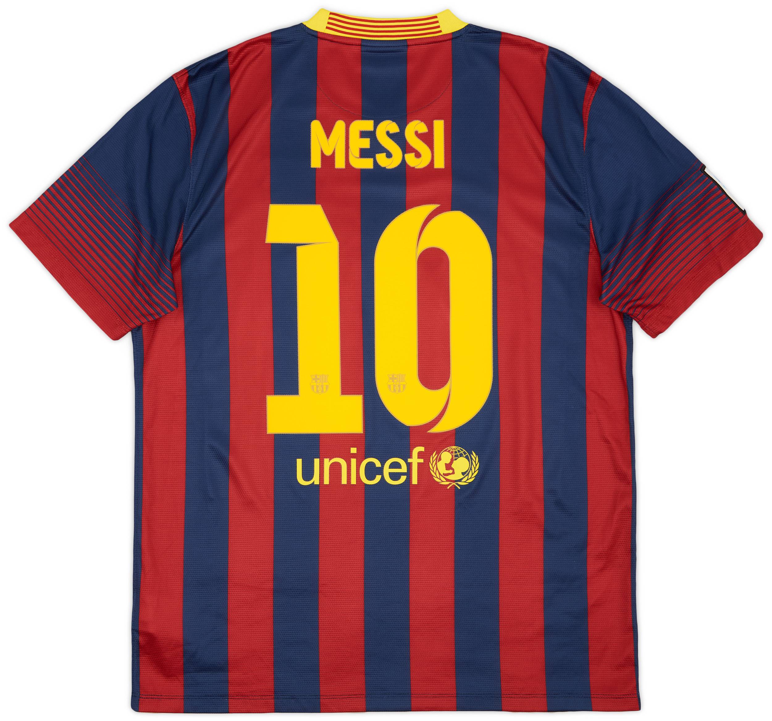 2013-14 Barcelona Home Shirt Messi #10 - 9/10 - (L)