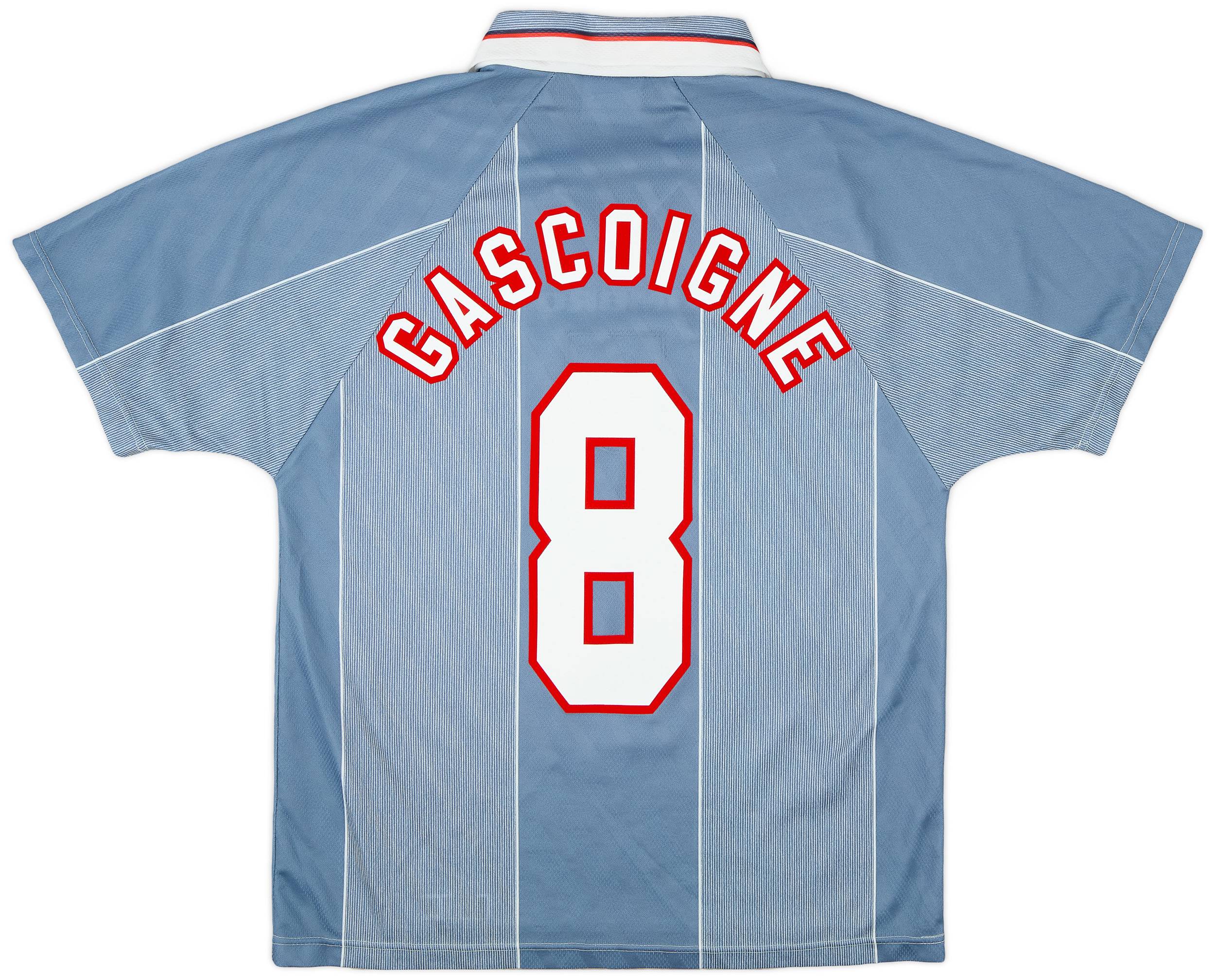 1996-97 England Away Shirt Gascoigne #8 - 6/10 - (M)