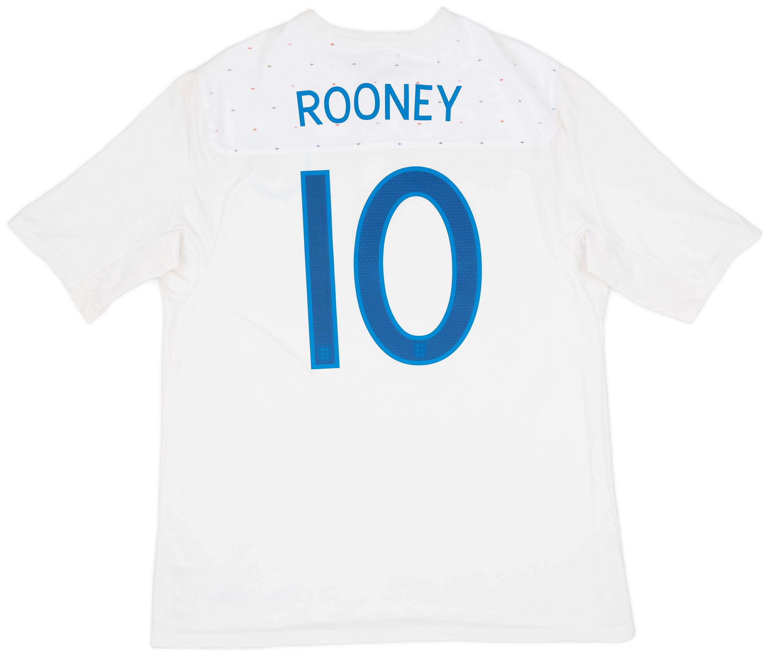 2010-11 England Home Shirt Rooney #10 - 8/10 - (XL)