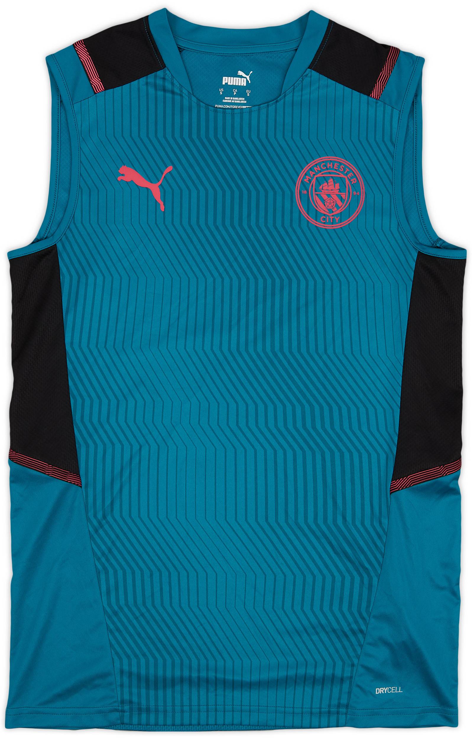 2021-22 Manchester City Puma Training Vest - 9/10 - (S)