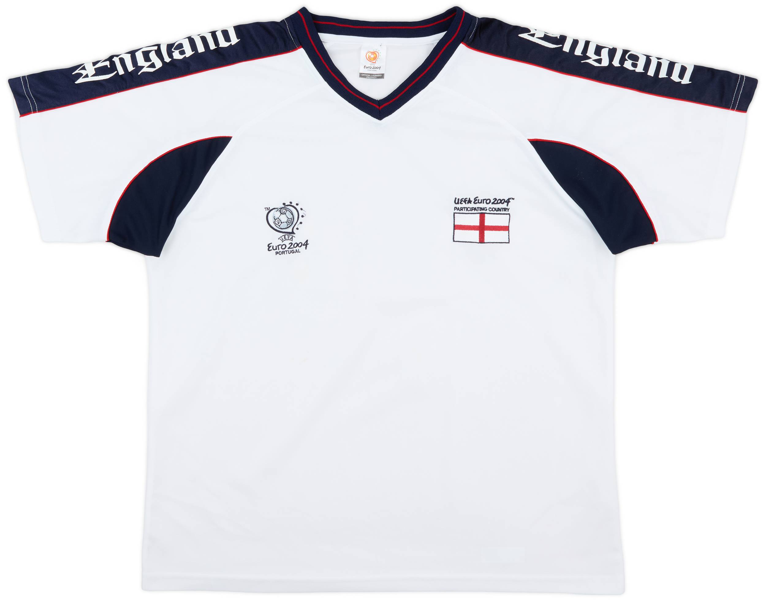 2004-05 England 'Euro 2004 Participating Country' Training Shirt - 9/10 - (XL)