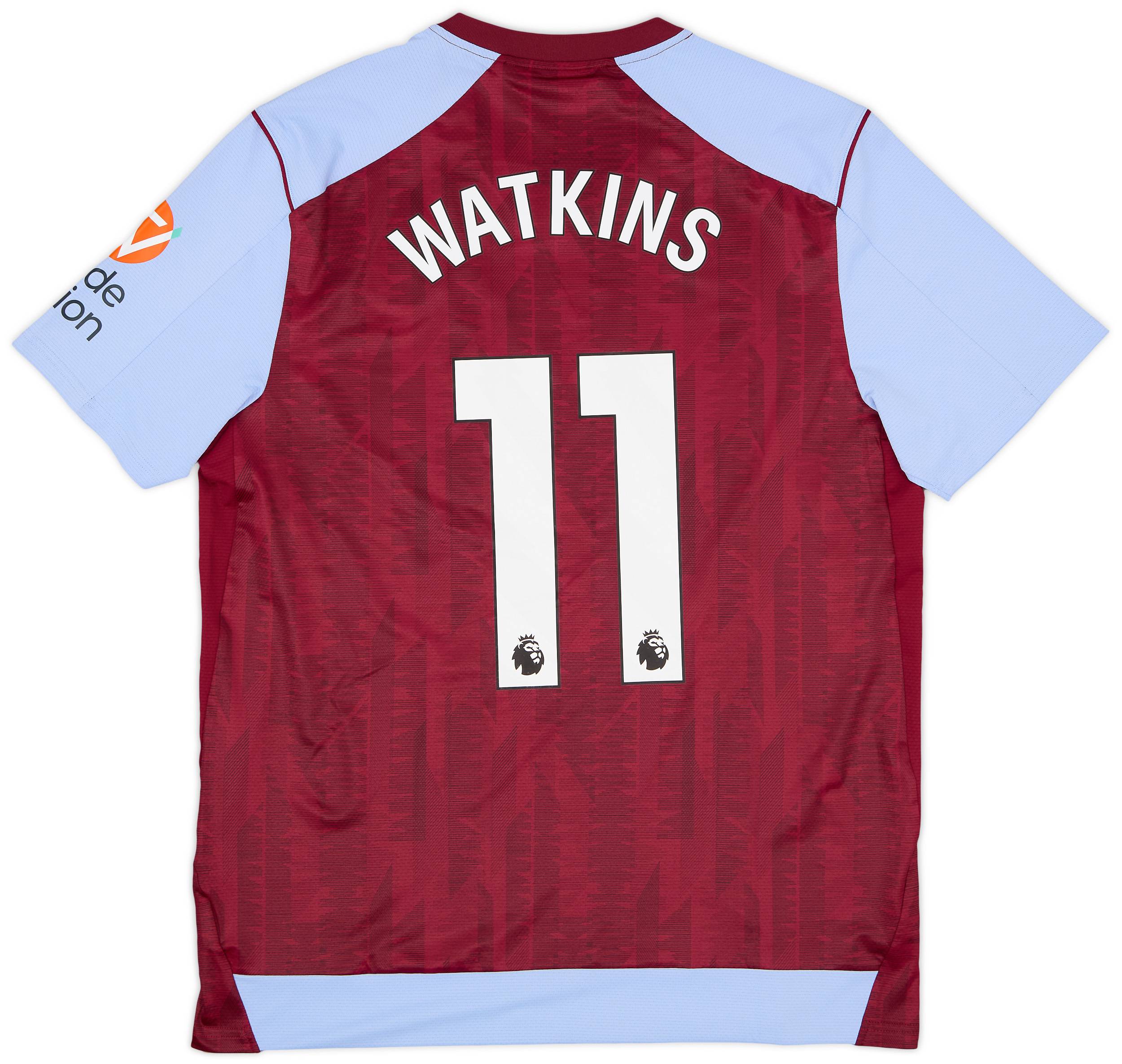 2023-24 Aston Villa Authentic Home Shirt Watkins #11 (L)