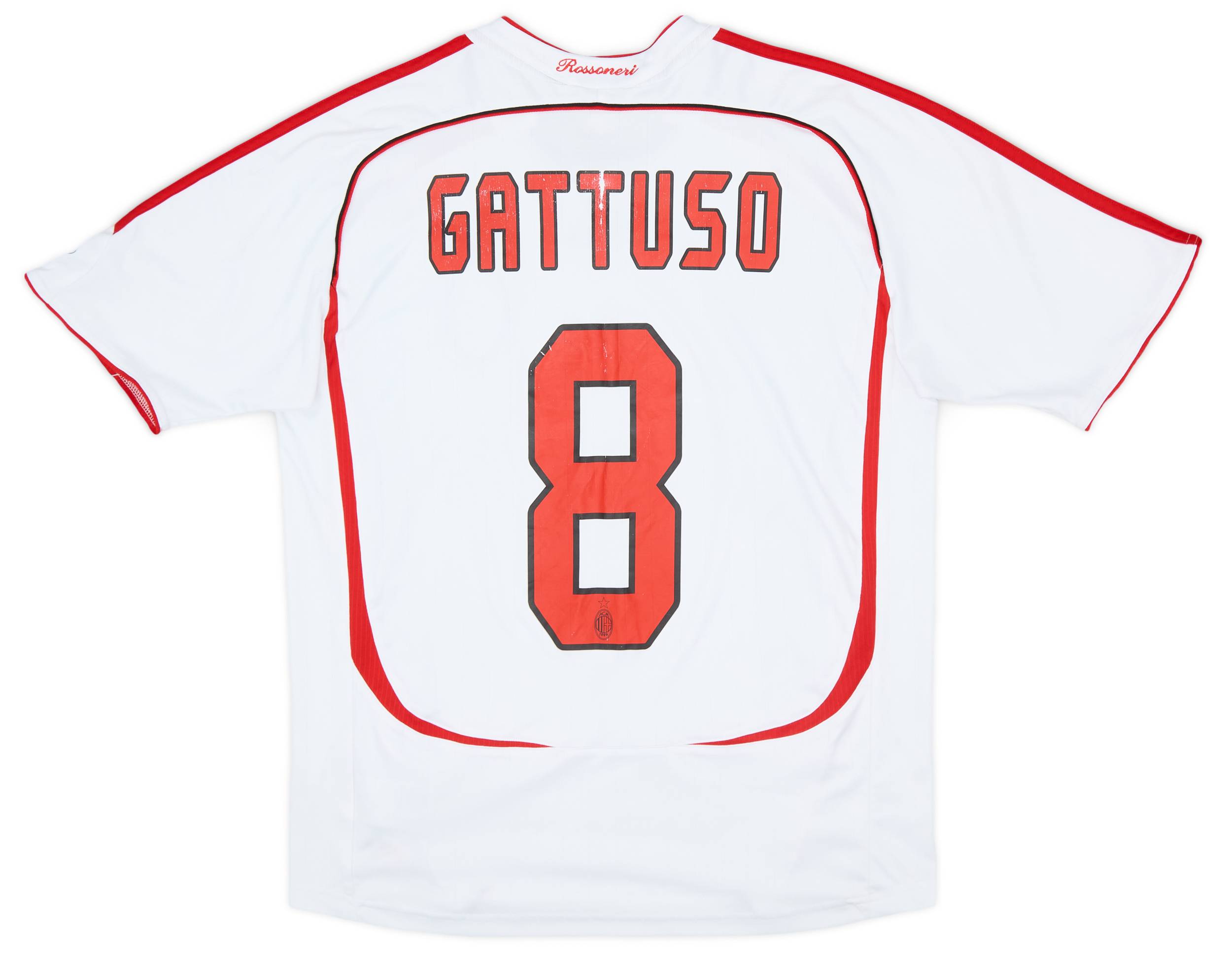 2006-07 AC Milan Away Shirt Gattuso #8 - 5/10 - (XL.Boys)
