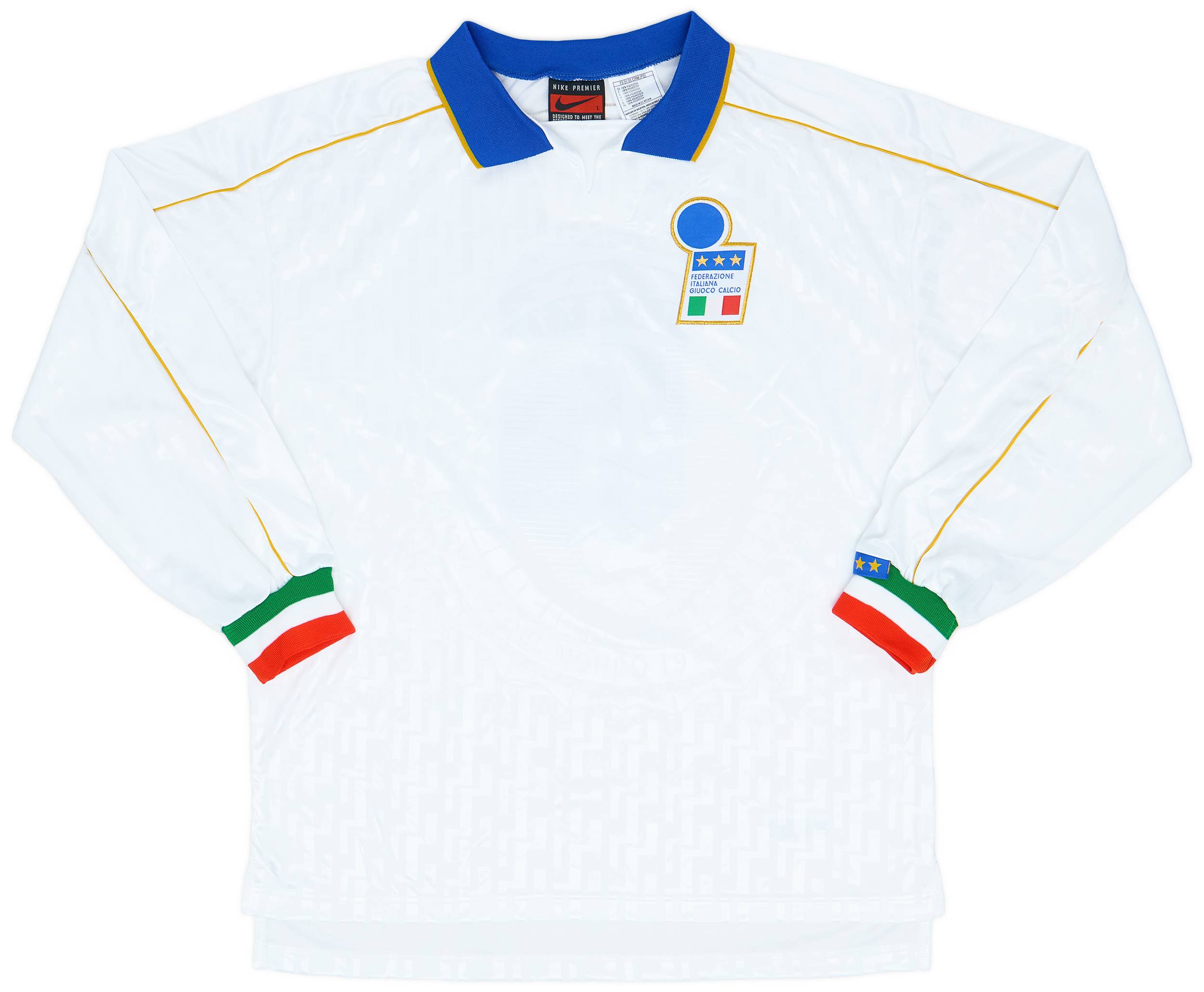 1994-96 Italy Match Issue Away L/S Shirt #6
