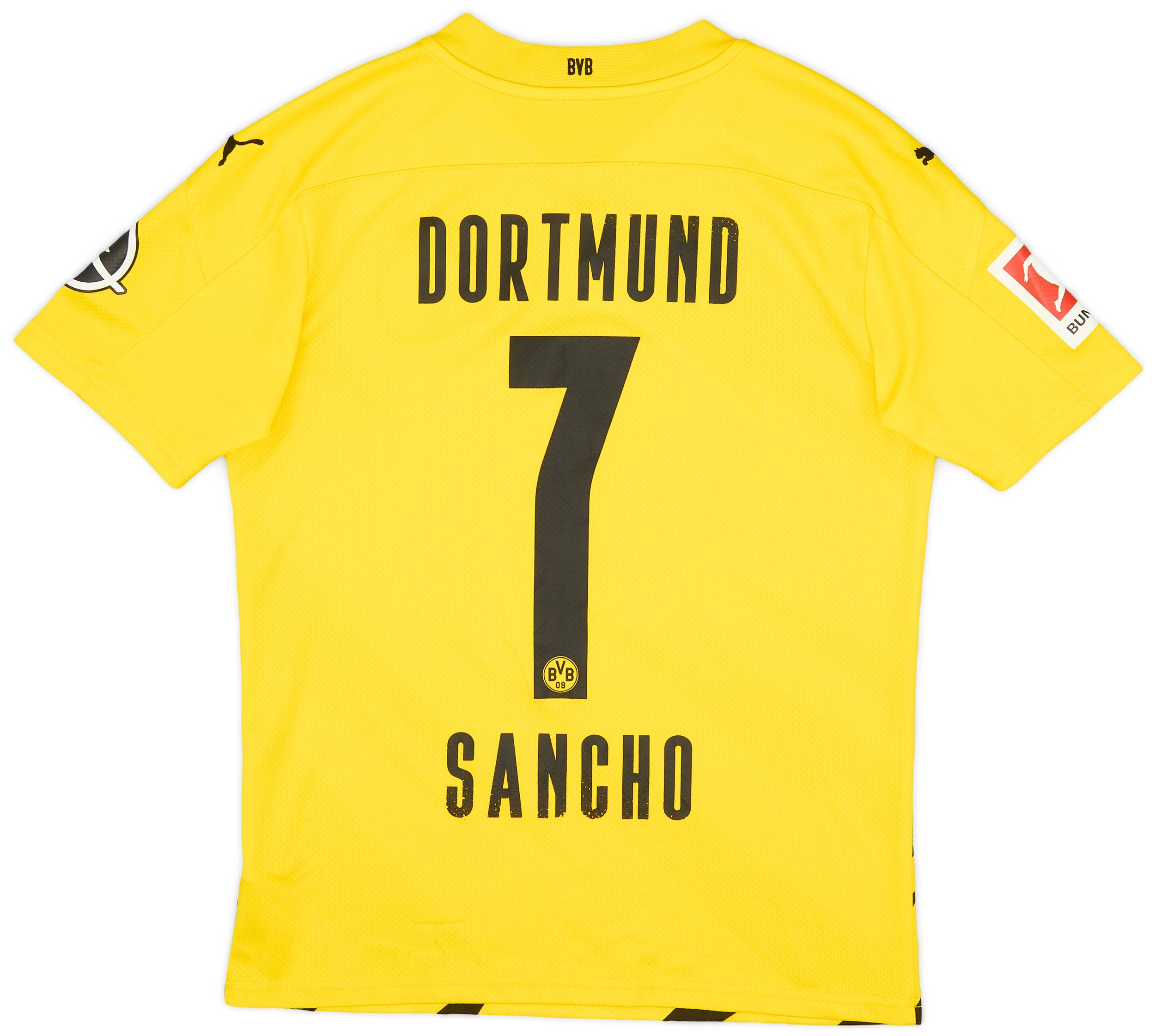 2020-21 Borussia Dortmund Home Shirt Sancho #7 - 7/10 - (S)