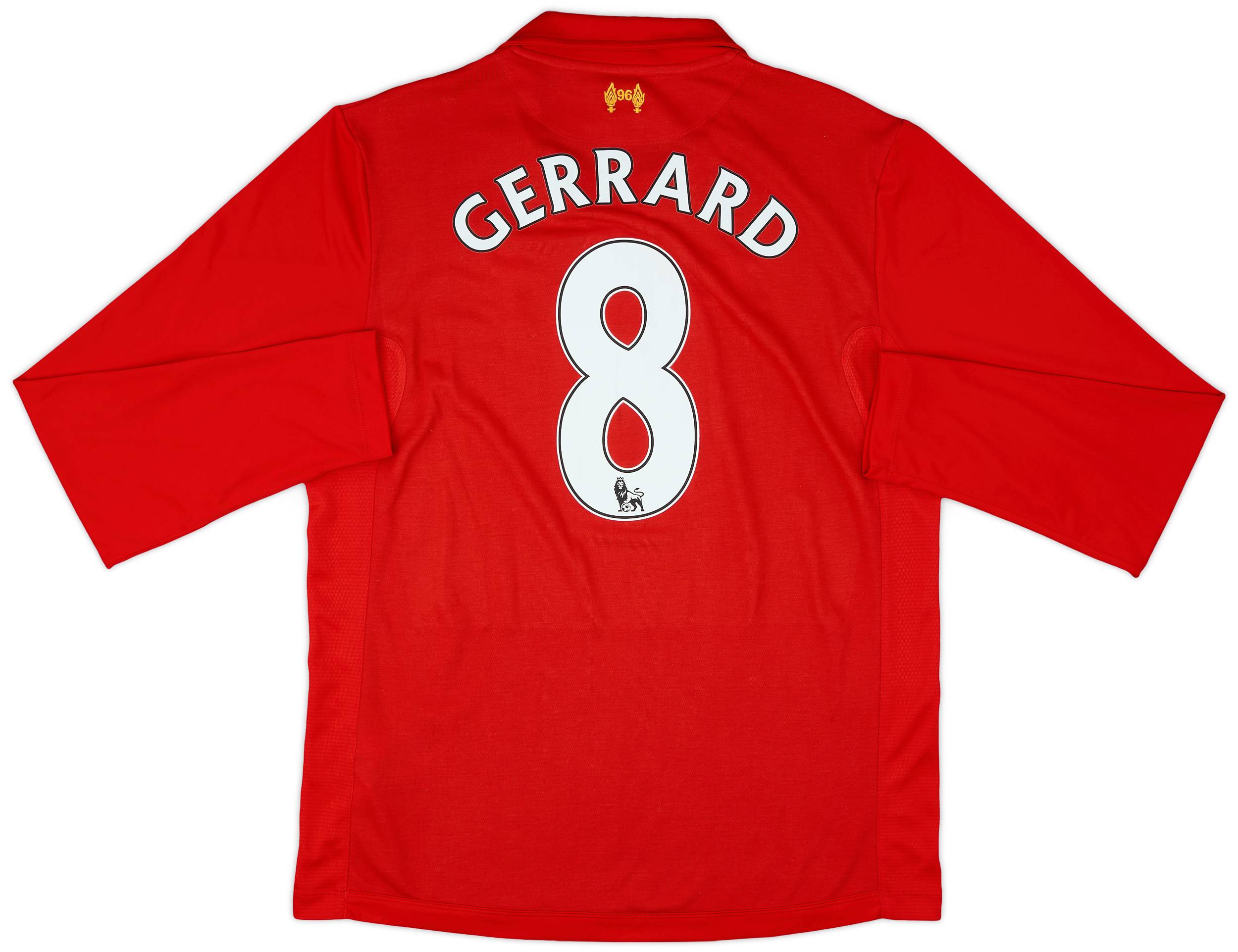 2012-13 Liverpool Home L/S Shirt Gerrard #8 - 7/10 - (M)
