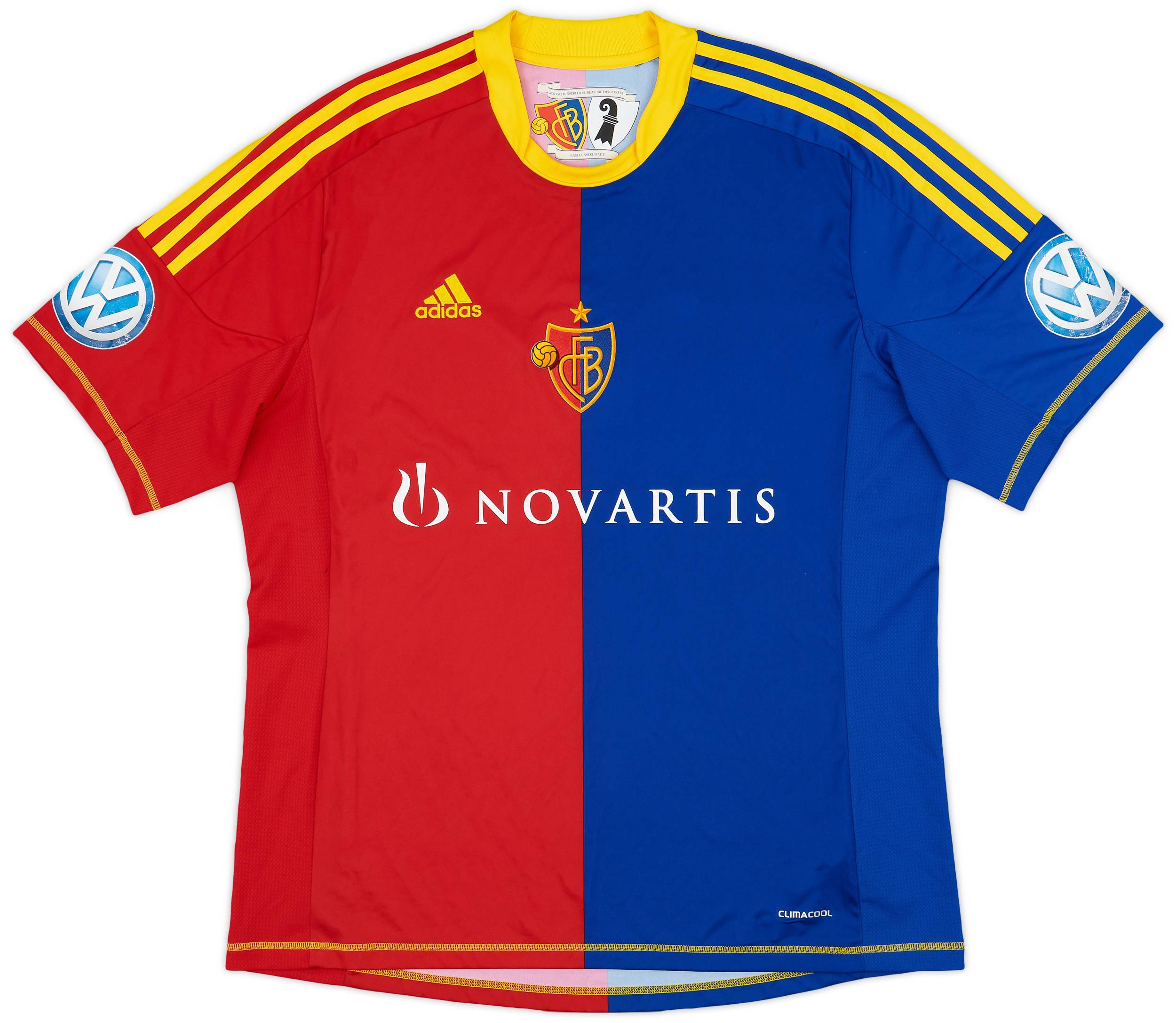 2012-13 FC Basel Signed Home Shirt - 6/10 - (XL)