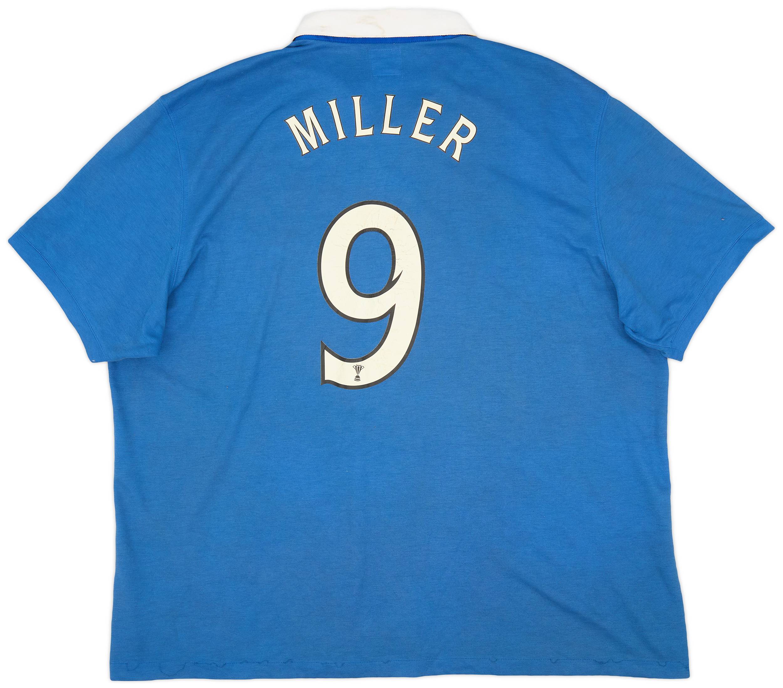 2010-11 Rangers Home Shirt Miller #9 - 4/10 - (3XL)