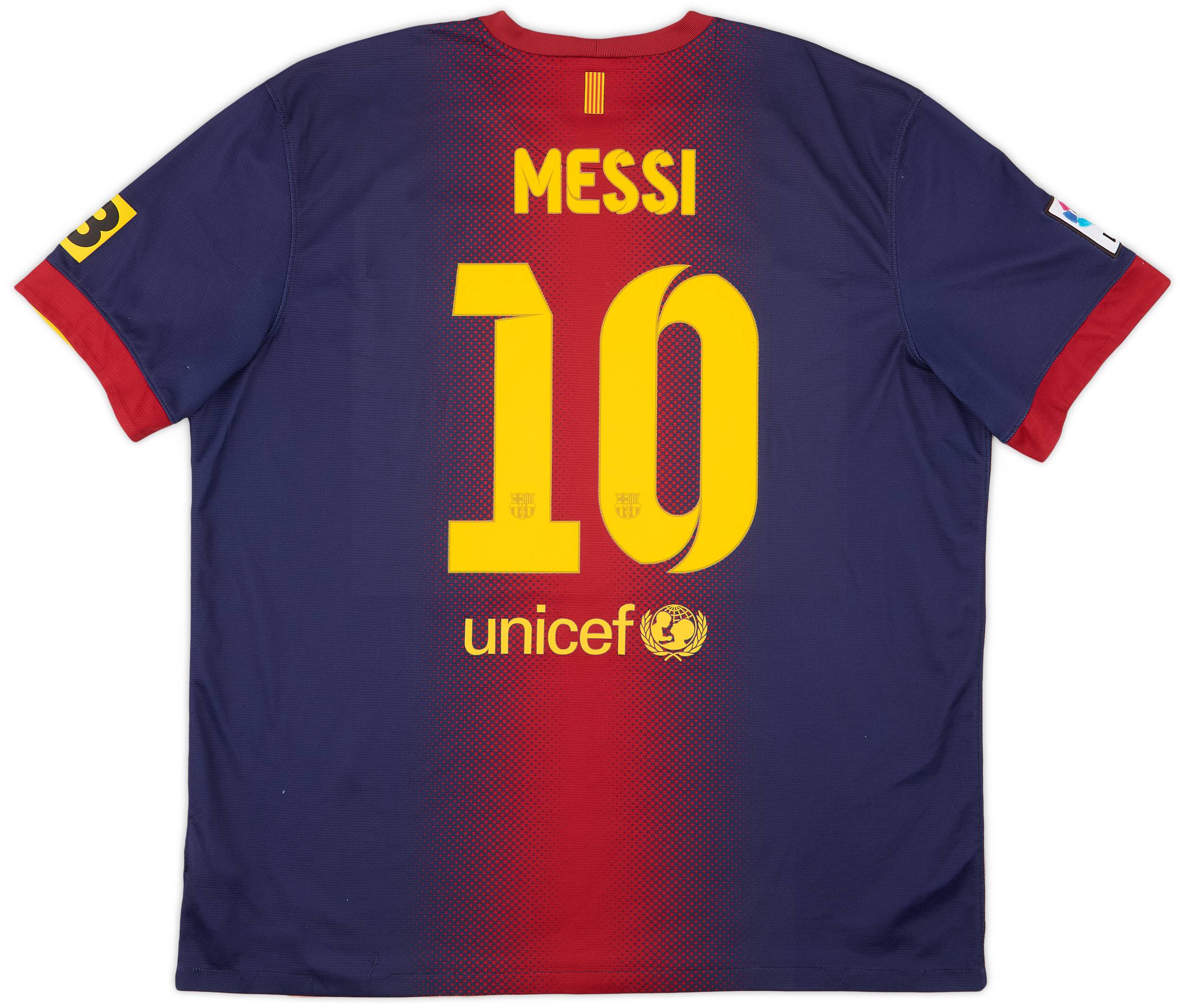 2012-13 Barcelona Home Shirt Messi #10 - 8/10 - (XXL)