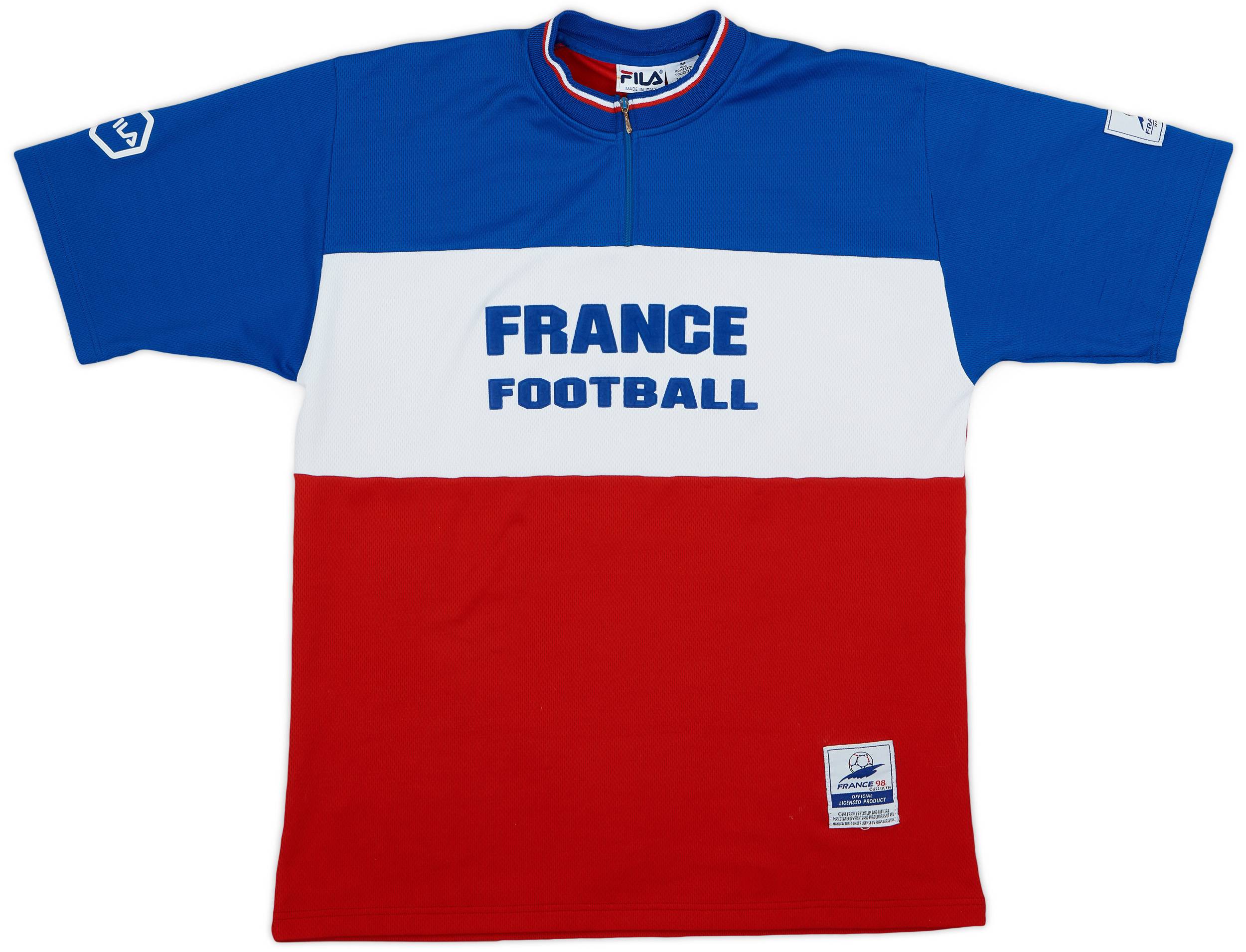 1998 France '98 Fila 1/4 Zip Training Shirt - 6/10 - (M)