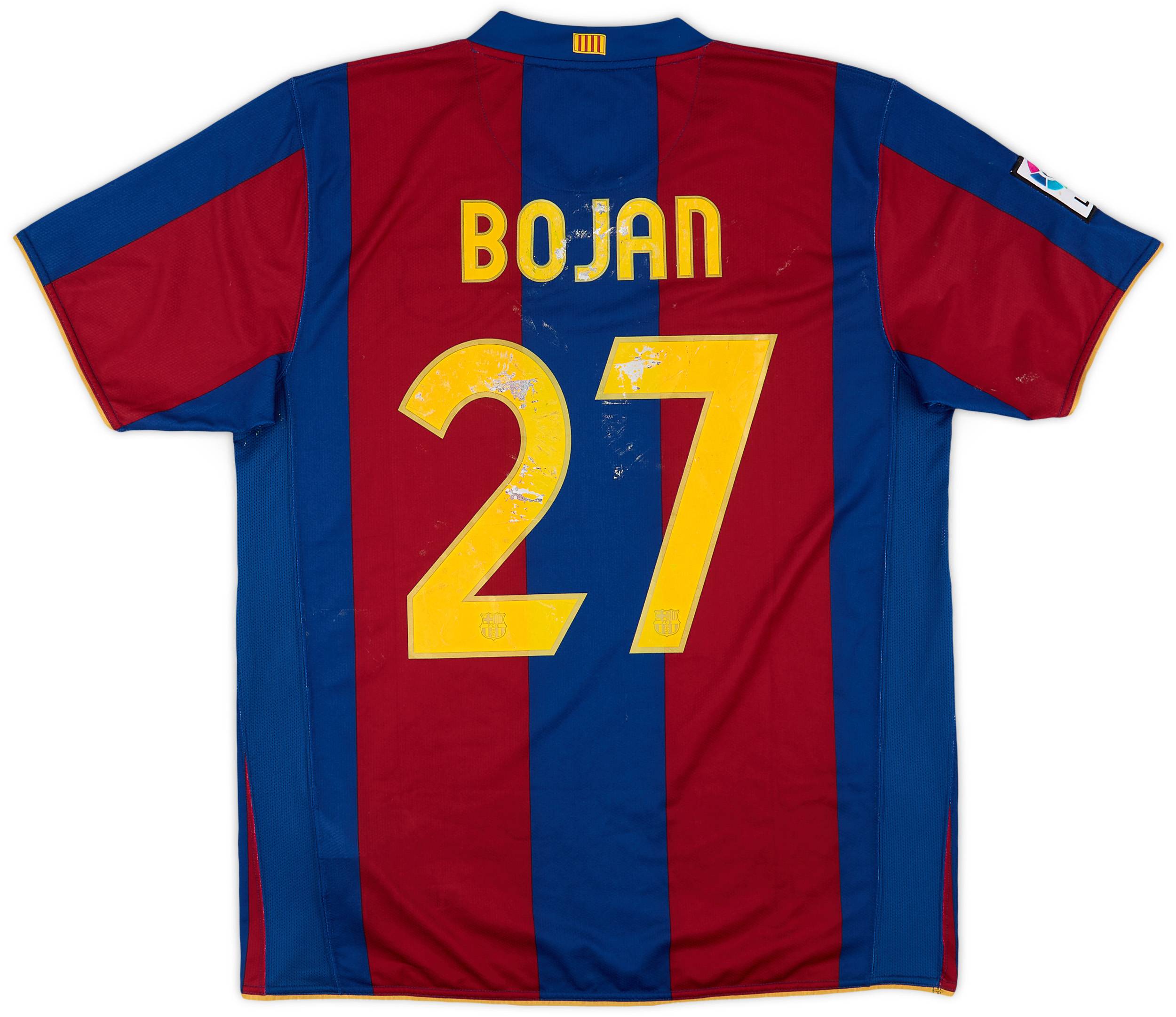 2007 08 Barcelona Home Shirt Bojan 27 5 10 L