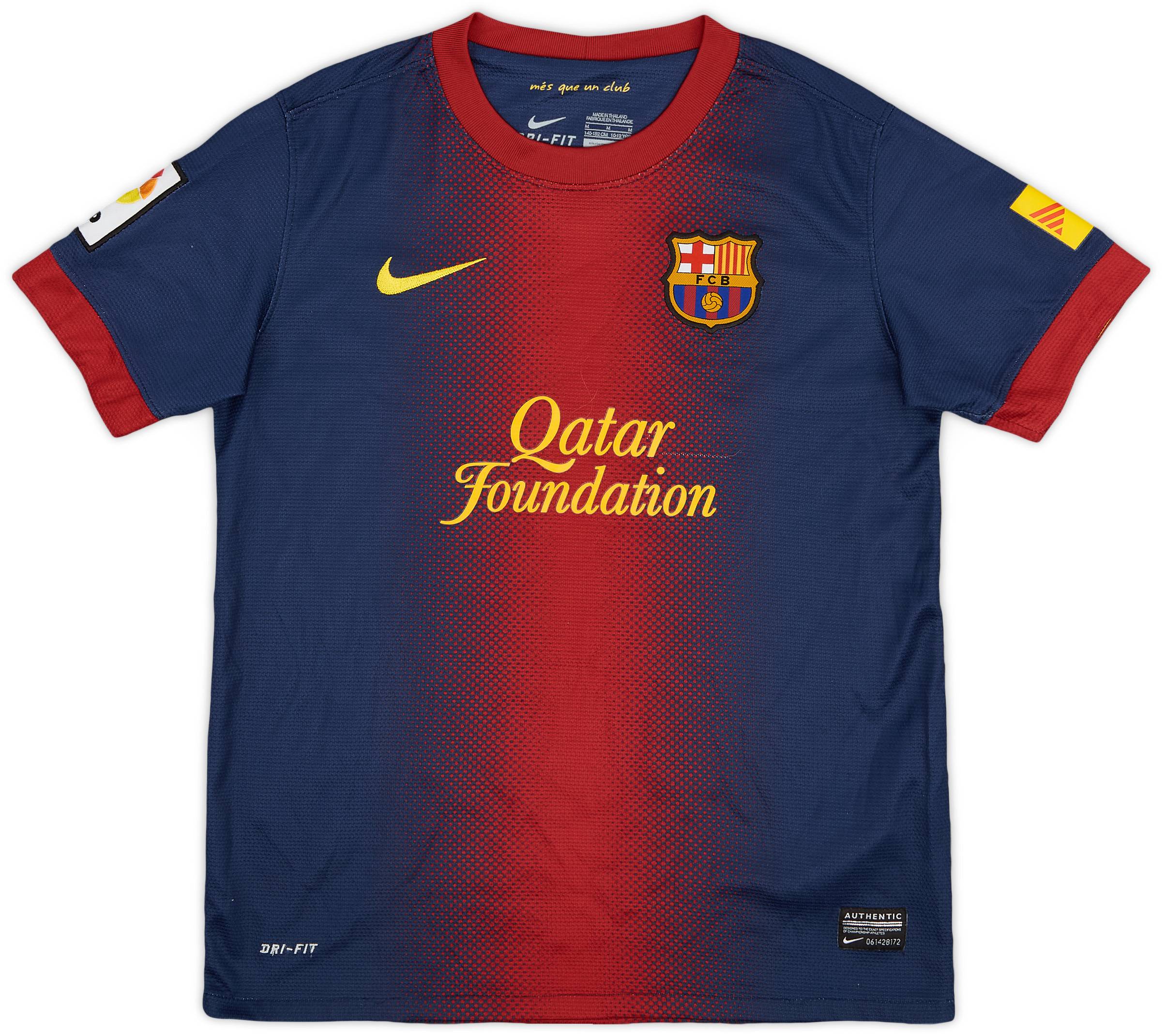 2012-13 Barcelona Home Shirt - 8/10 - (M.Boys)