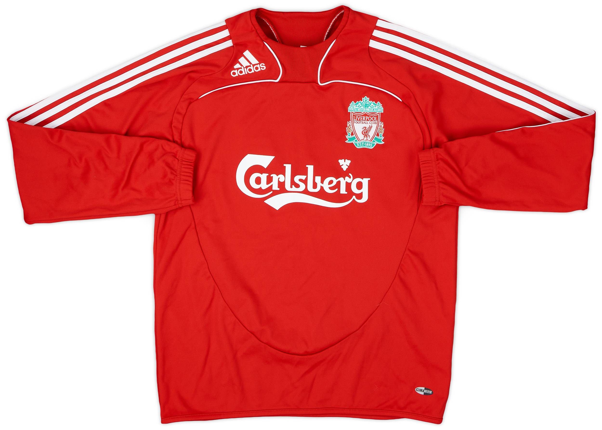 2008-09 Liverpool adidas Sweat Top - 8/10 - (S)