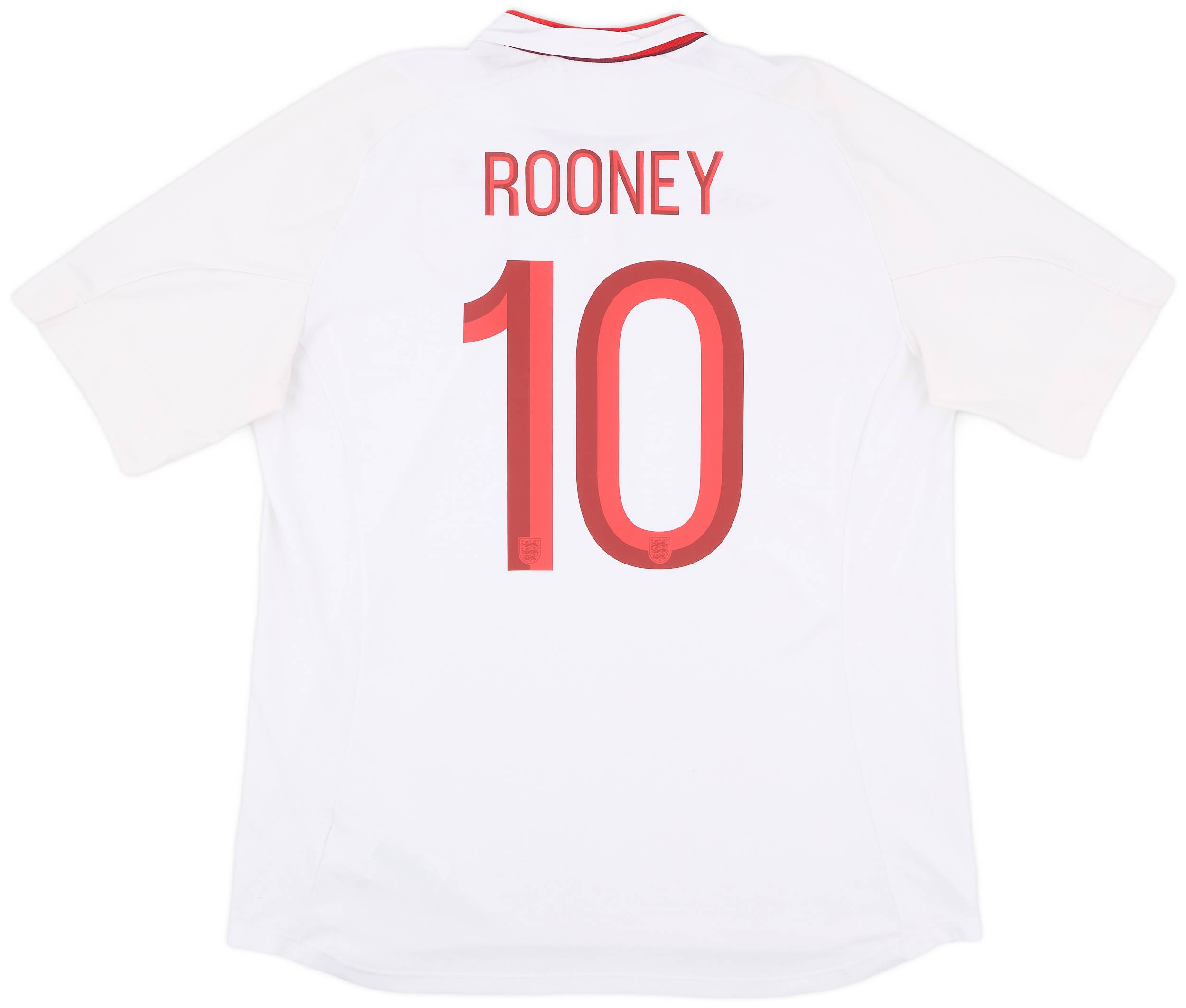 2012-13 England Home Shirt Rooney #10 - 7/10 - (XL)