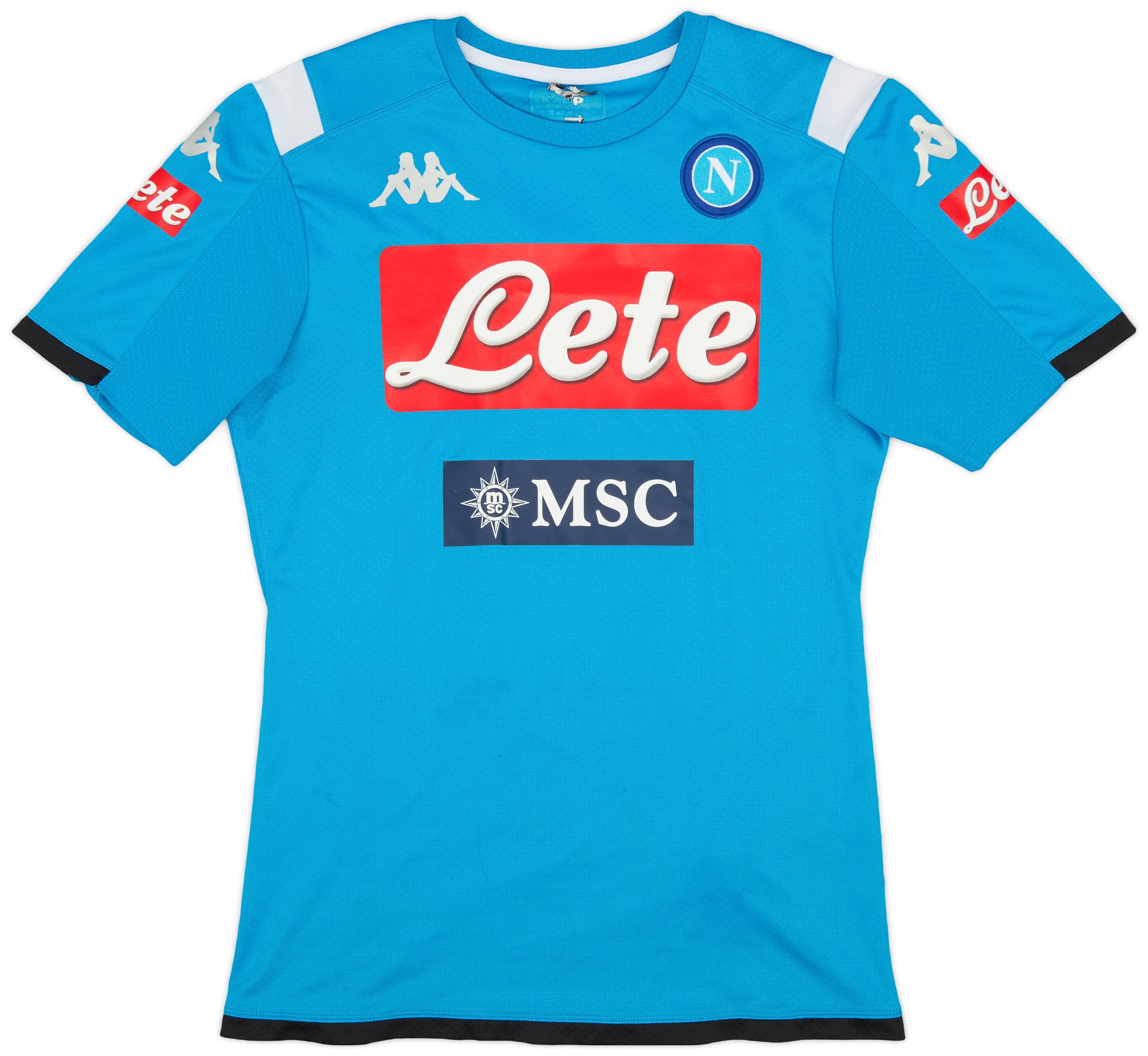 2019-20 Napoli Authentic Kappa Training Shirt - 7/10 - (S)