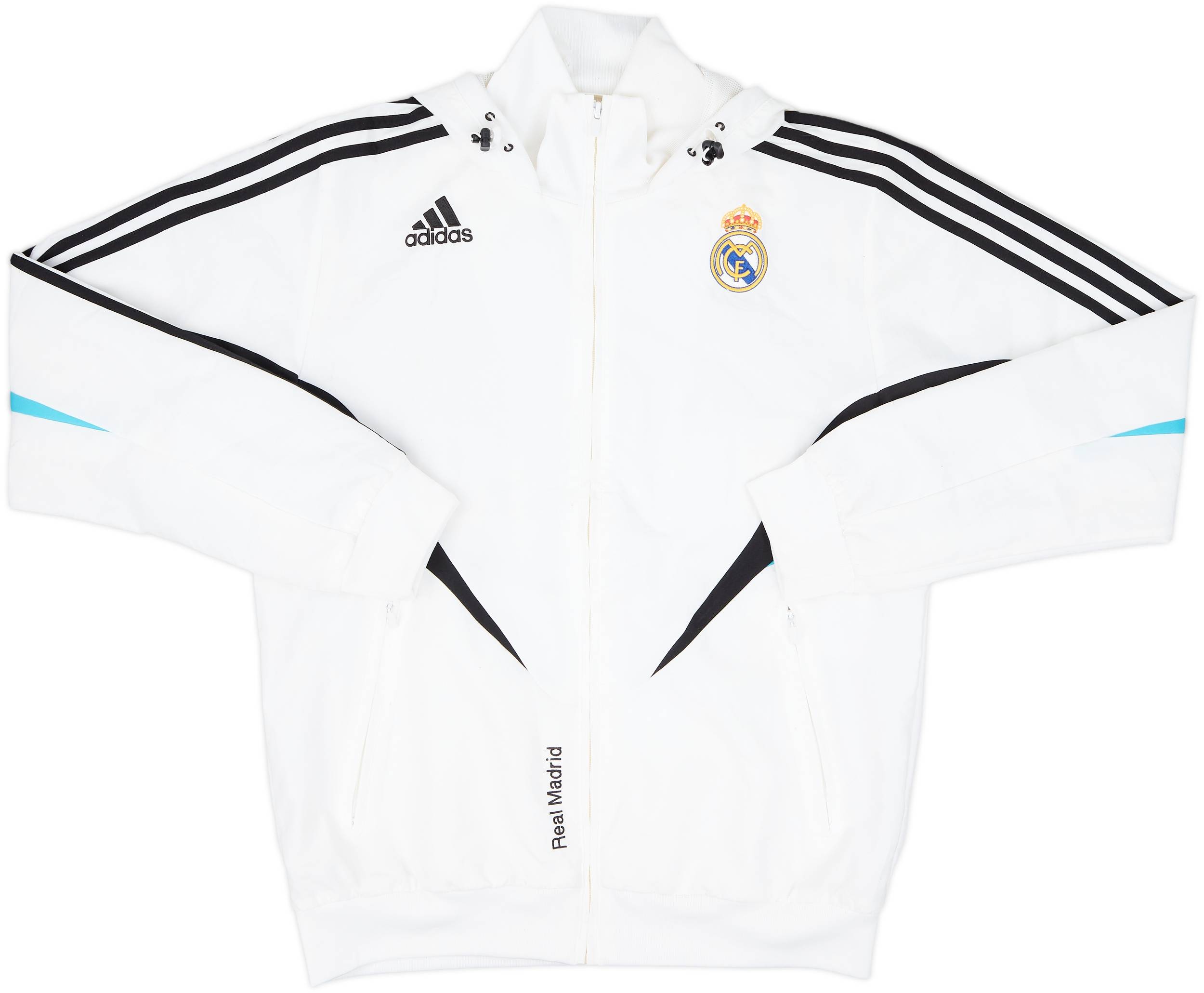2008-09 Real Madrid adidas Hooded Track Jacket - 7/10 - (M)