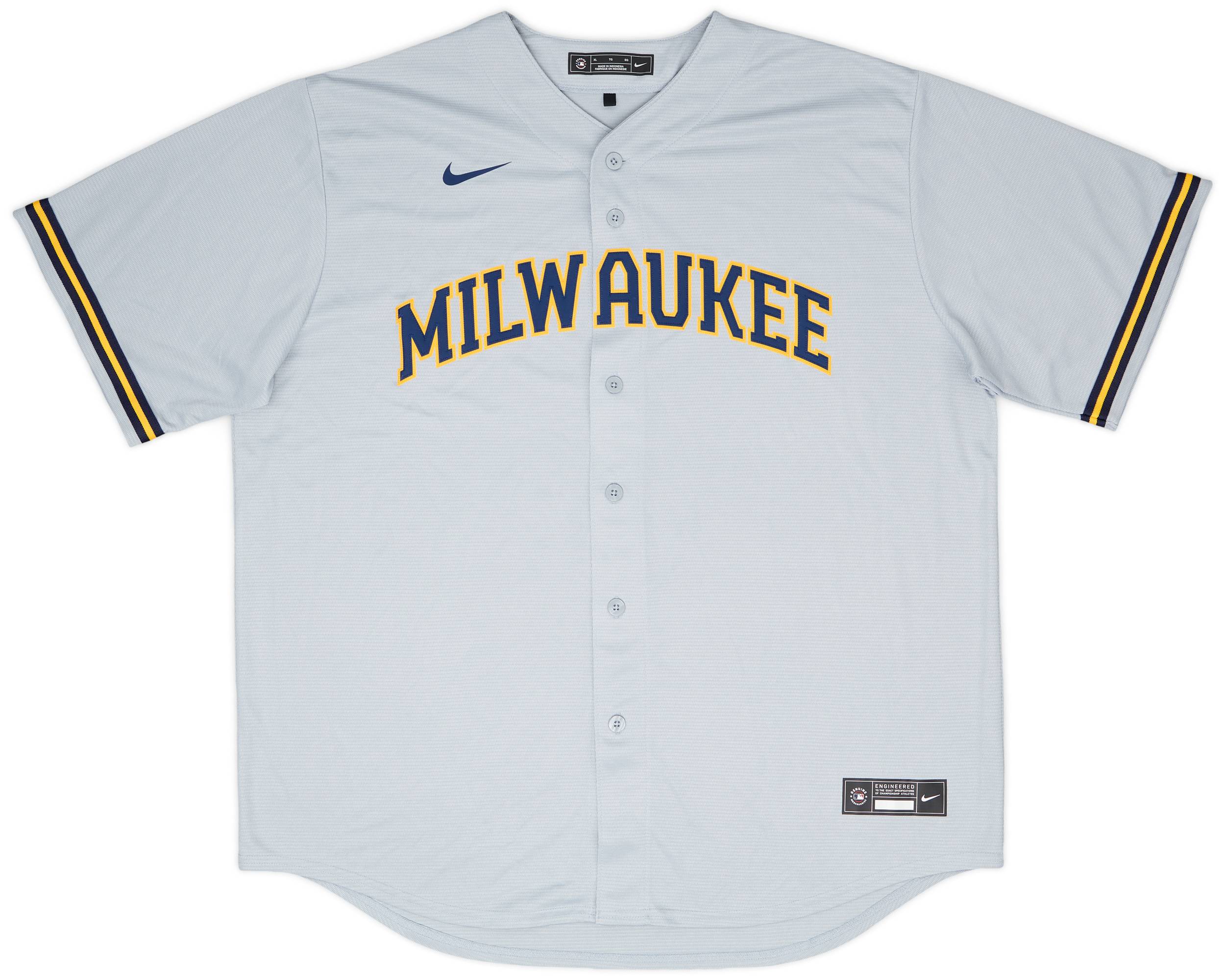 2020-24 Milwaukee Brewers Nike Alternate Jersey - 9/10 - (XL)