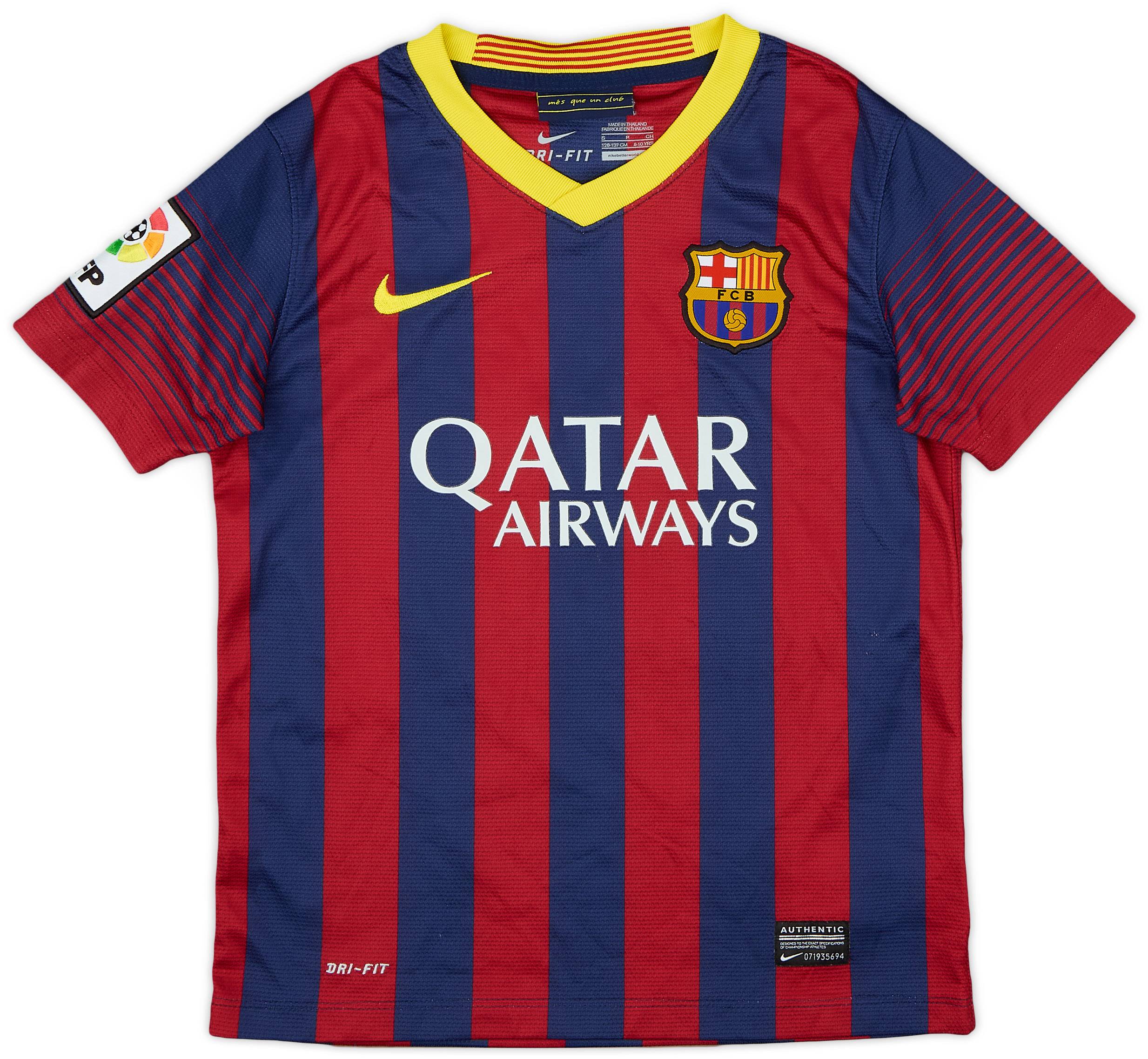 2013-14 Barcelona Home Shirt - 5/10 - (S.Boys)