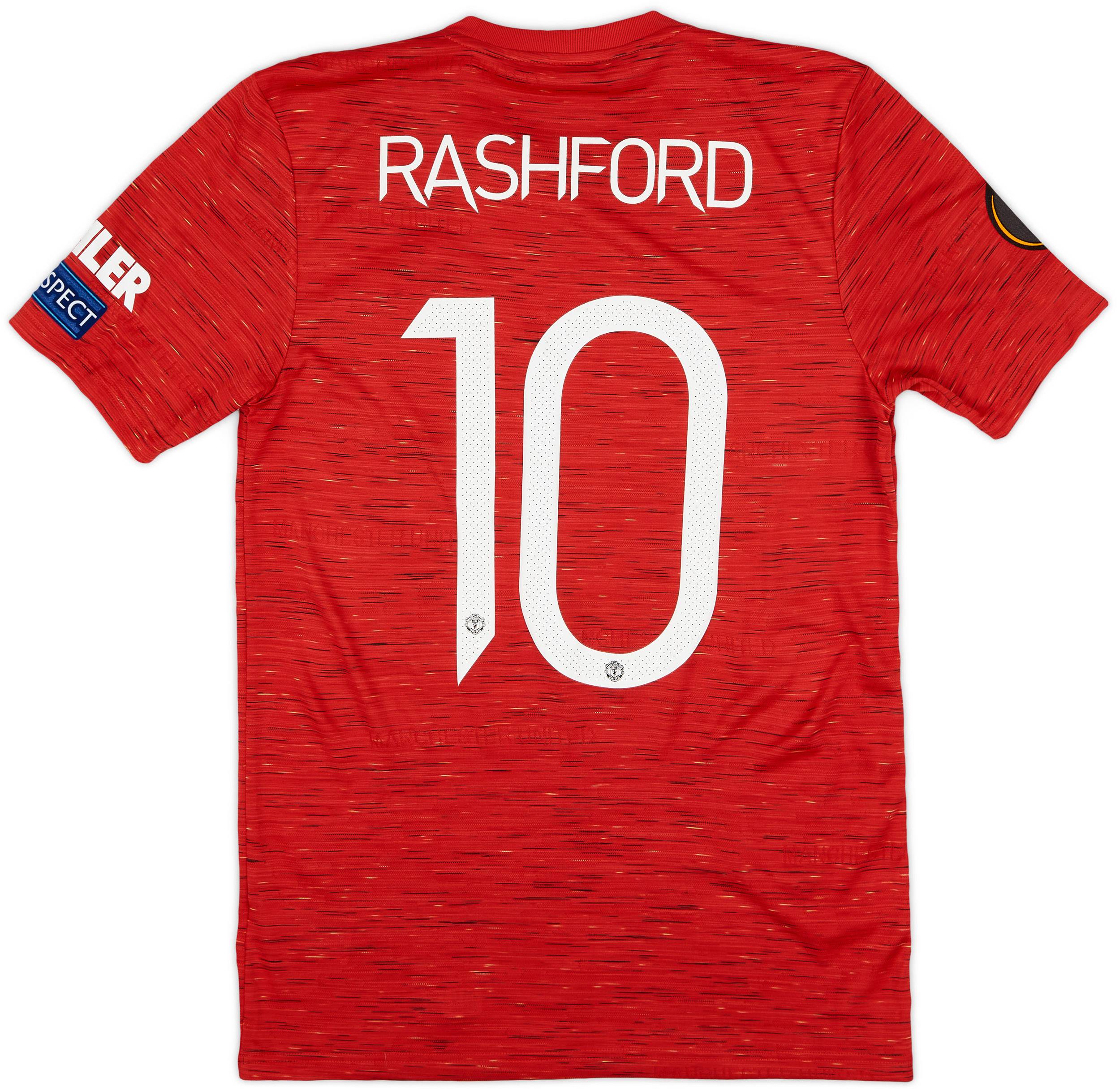 2020-21 Manchester United 'v Villarreal' Home Shirt Rashford #10 (S)