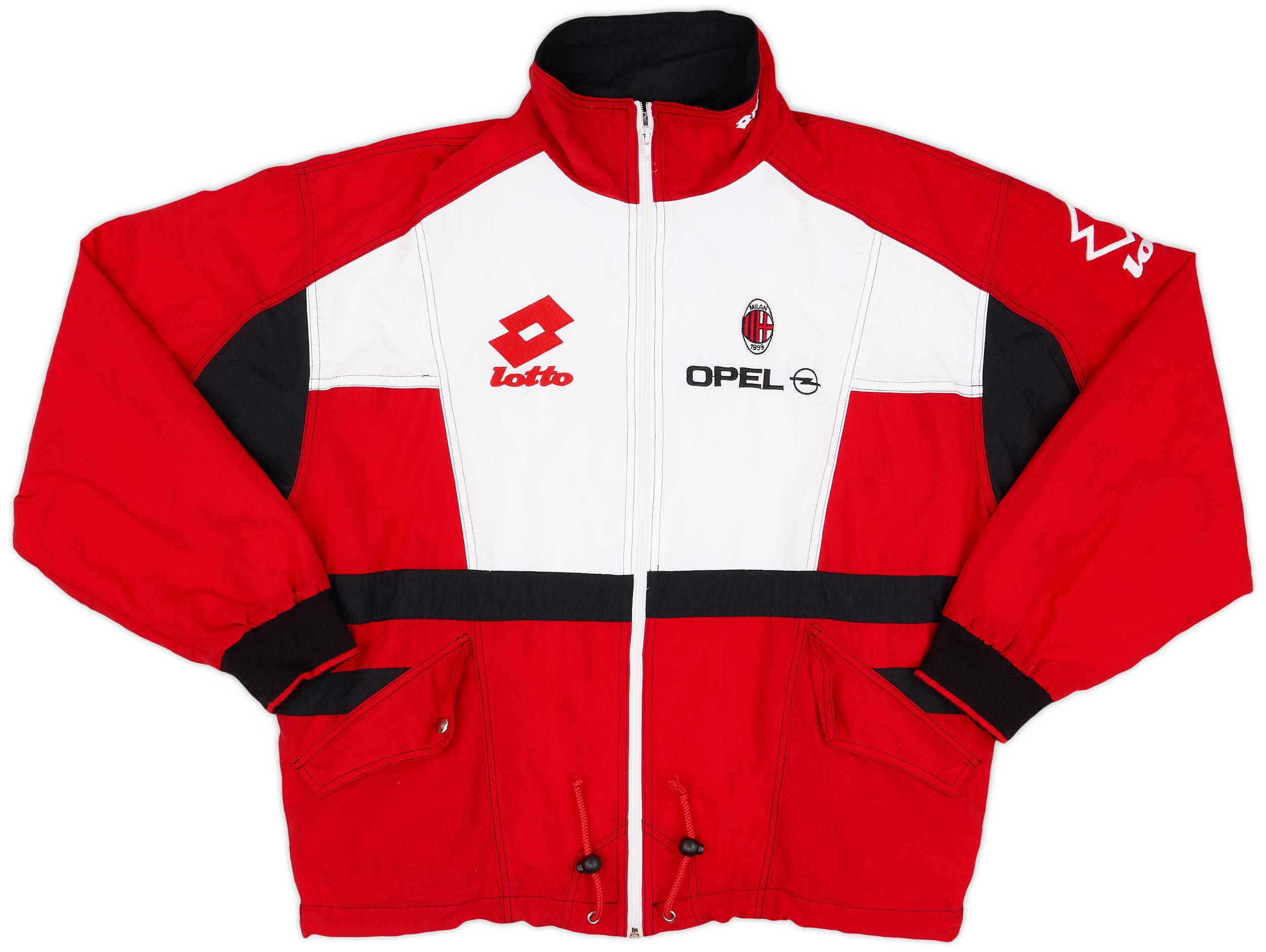 1995-96 AC Milan Lotto Track Jacket - 8/10 - (XL)