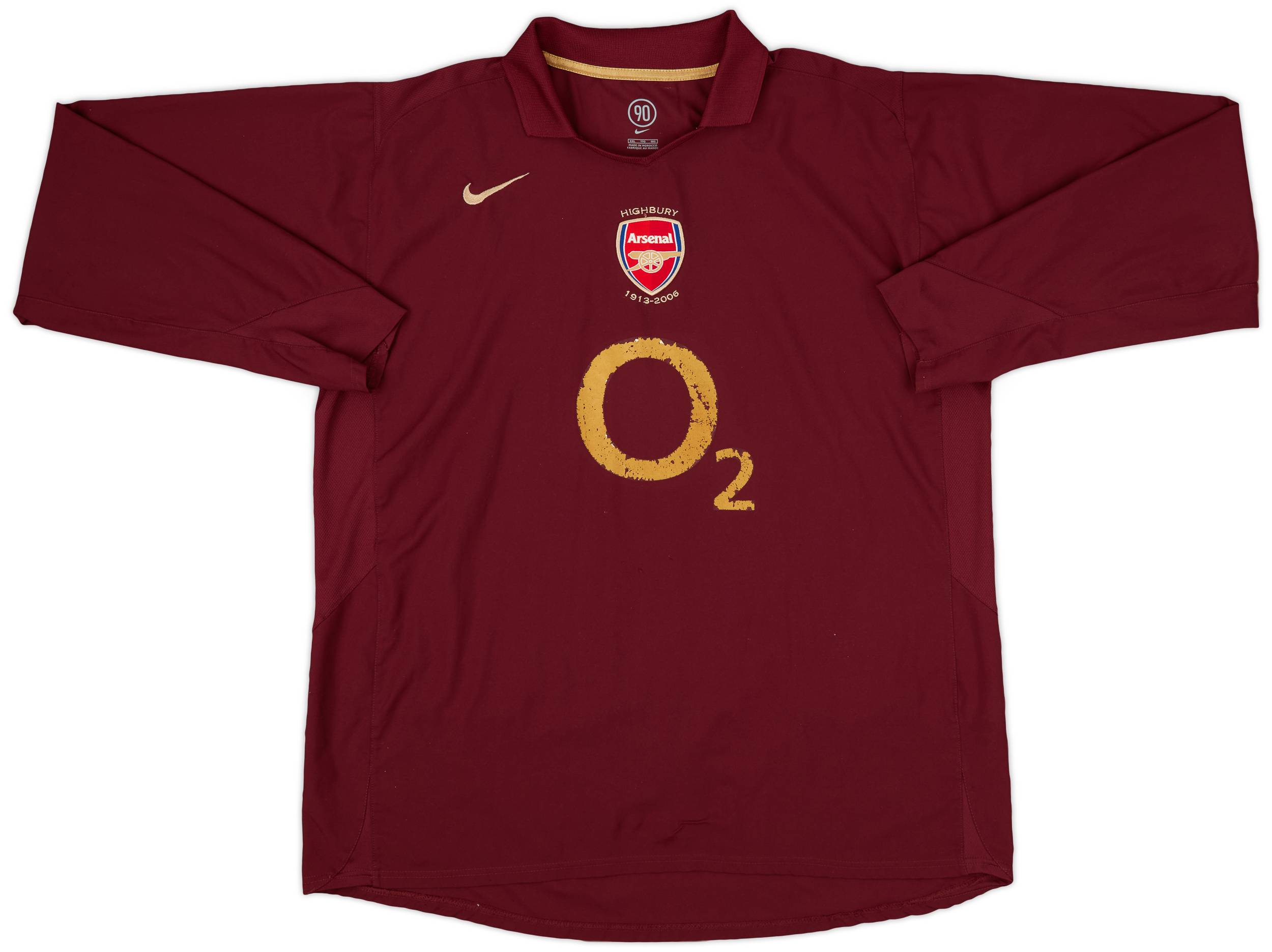 05-06 アーセナル ホーム No. 14 ヘンリー 長袖 05-06アーセナル Arsenal 14番アンリ HENRY 長袖ユニフォーム
