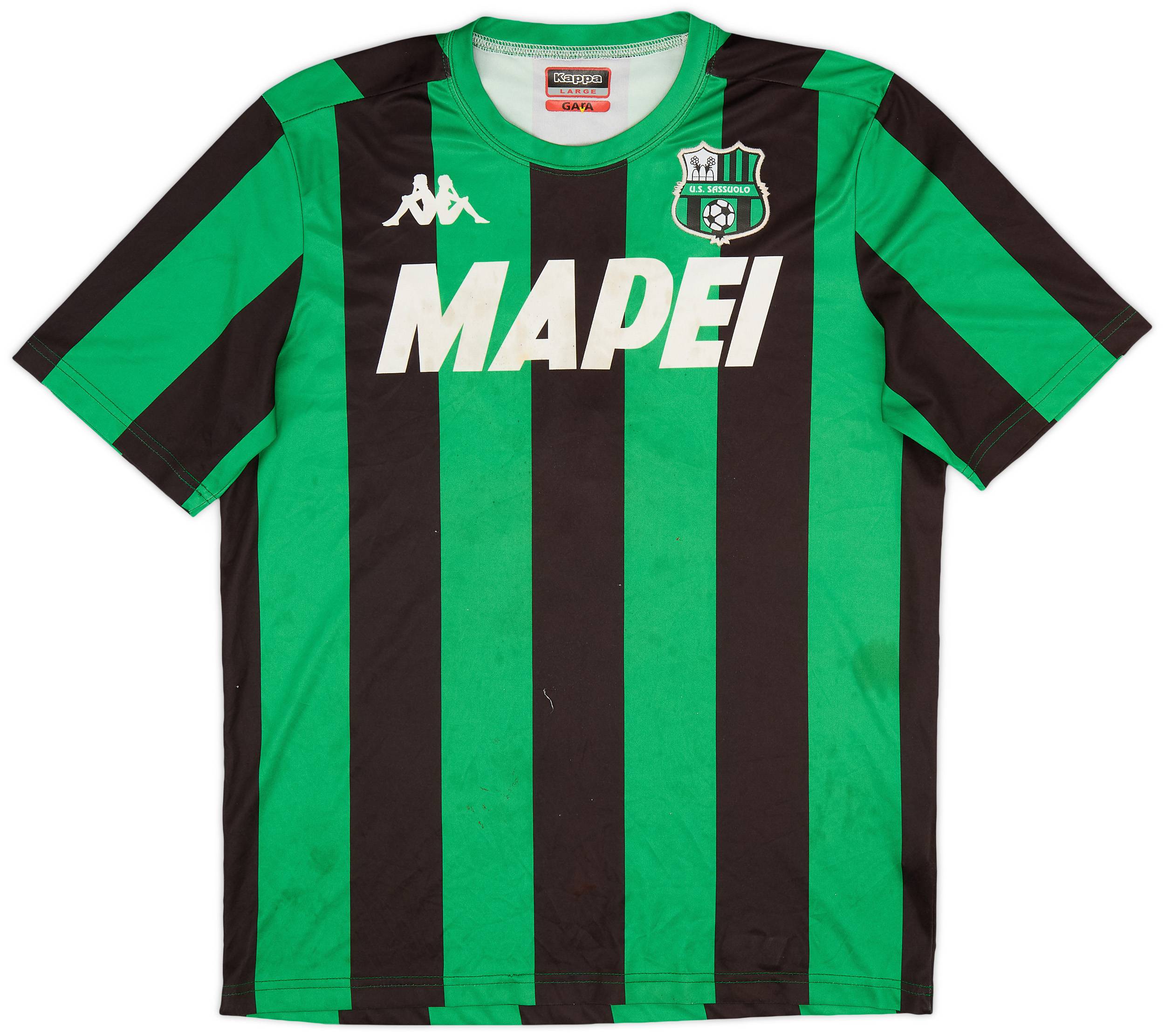 2017-18 Sassuolo Basic Home Shirt #2 - 4/10 - (L)