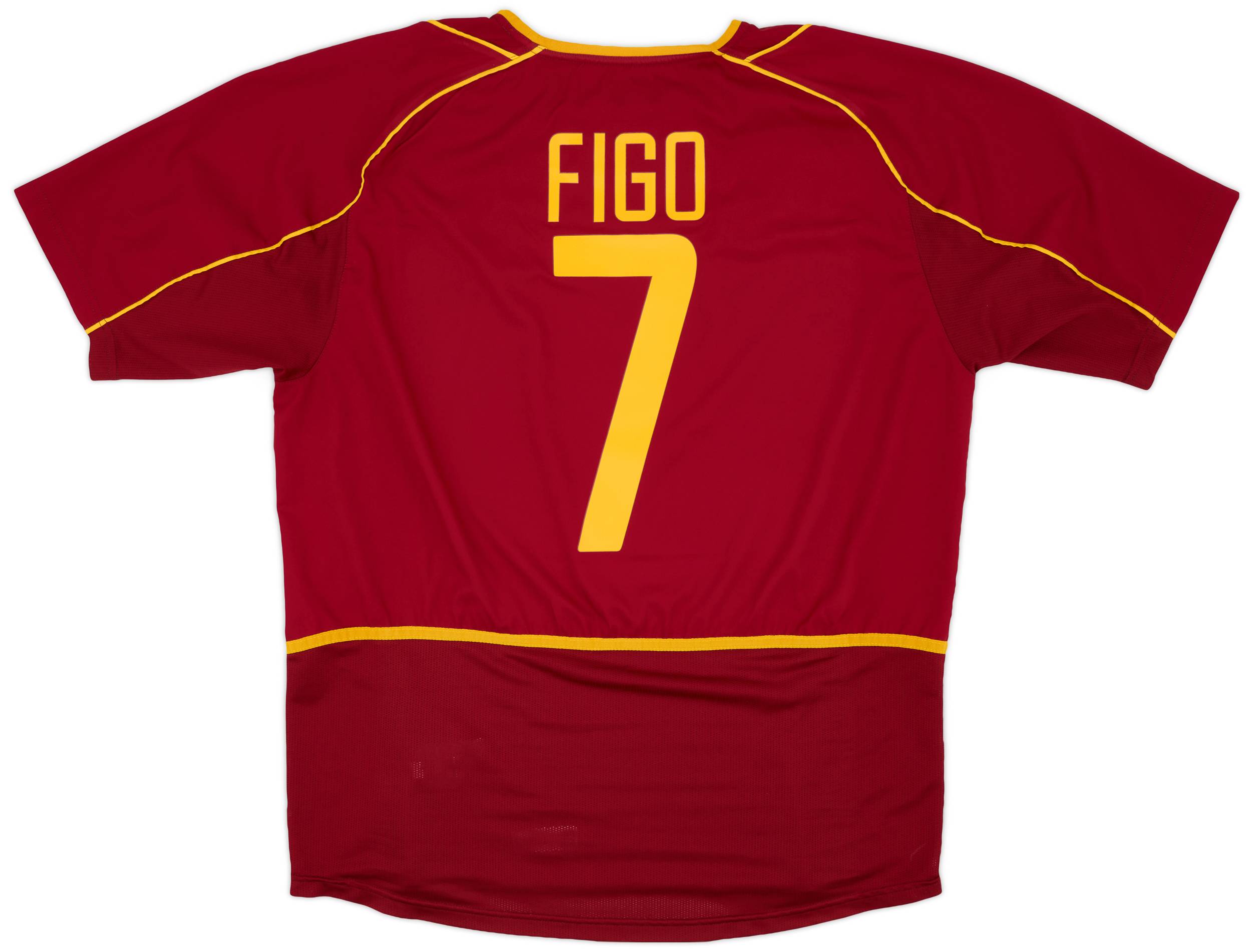 2002-04 Portugal Home Shirt Figo #7 - 8/10 - (XL)