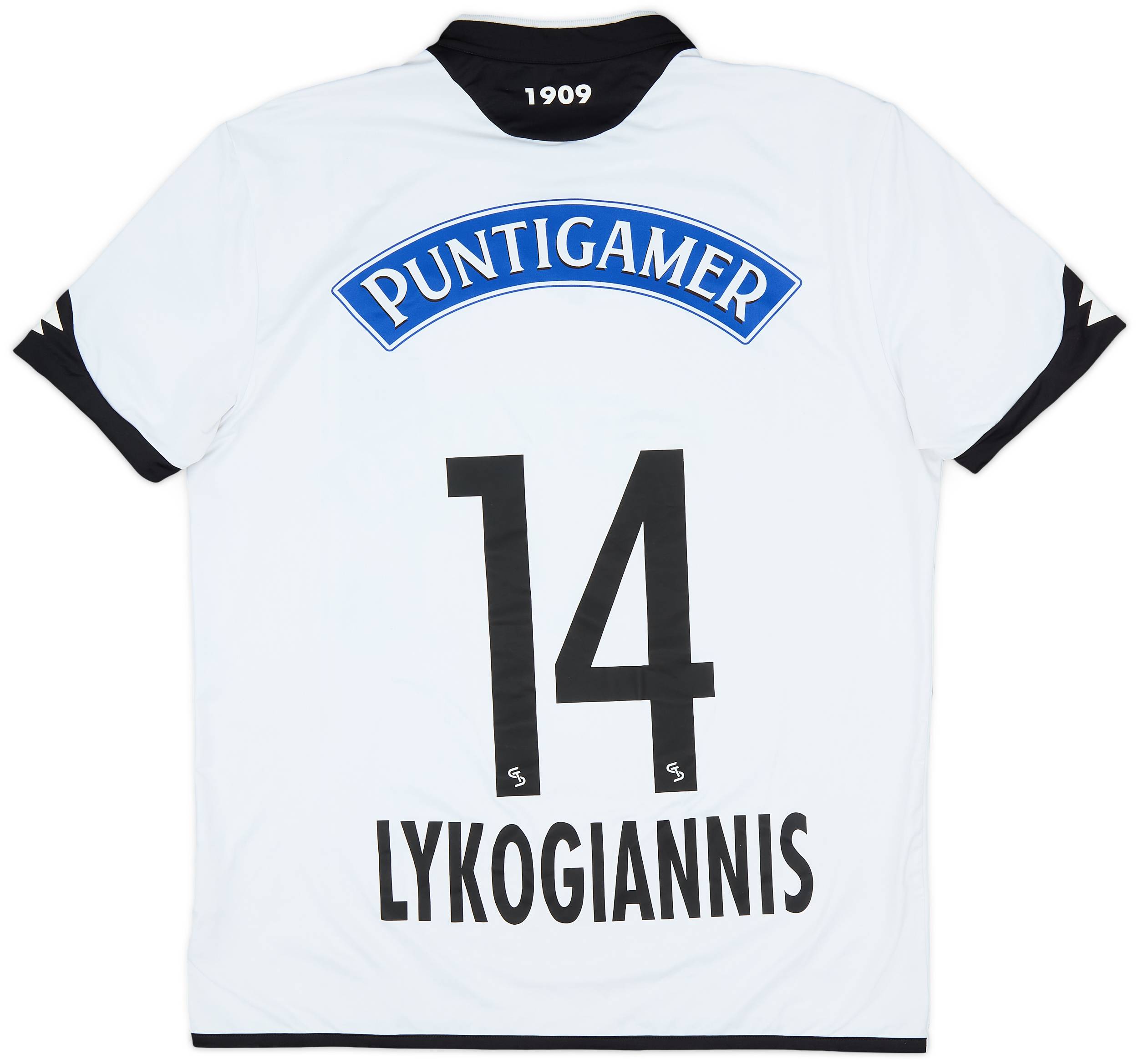 2017-18 Sturm Graz Home Shirt Lykogiannis #14 - 8/10 - (L)