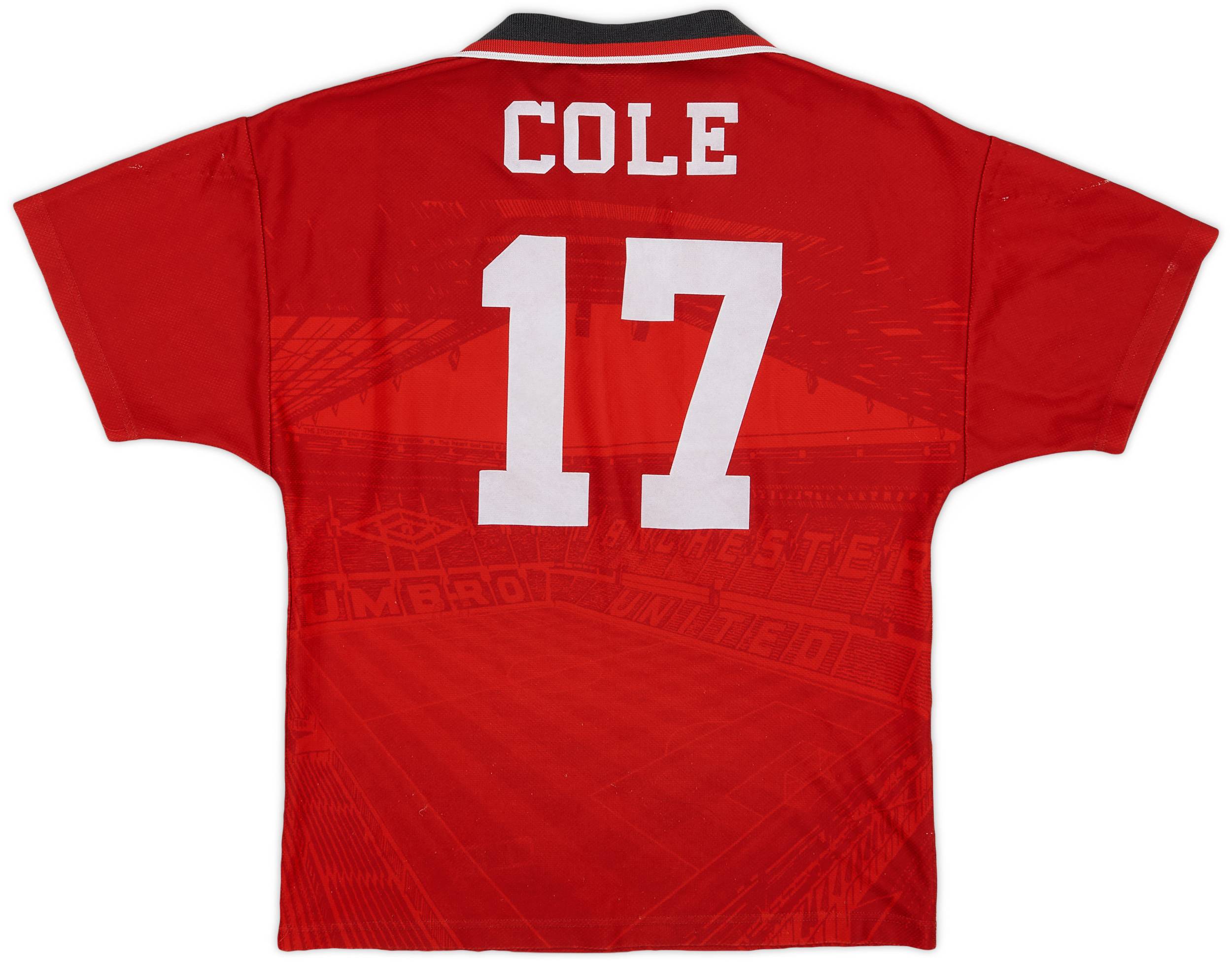 1994-96 Manchester United Home Shirt Cole #17 - 6/10 - (Y)