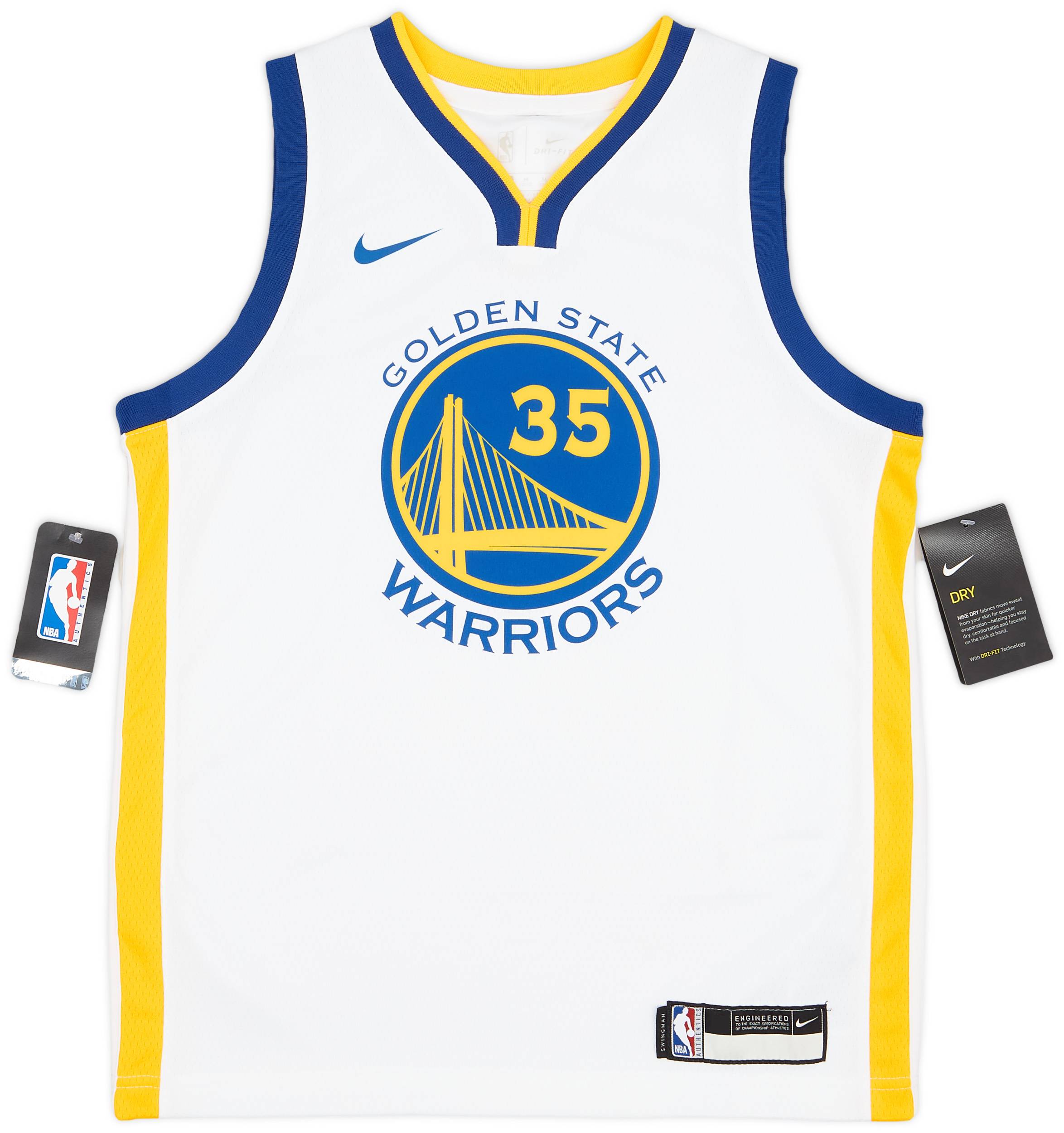 2017 19 Golden State Warriors Durant 35 Nike Swingman Home Jersey M.Boys