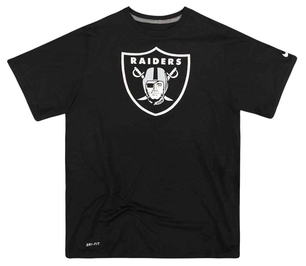 2010s Oakland Raiders Nike Dri Fit Graphic Tee M