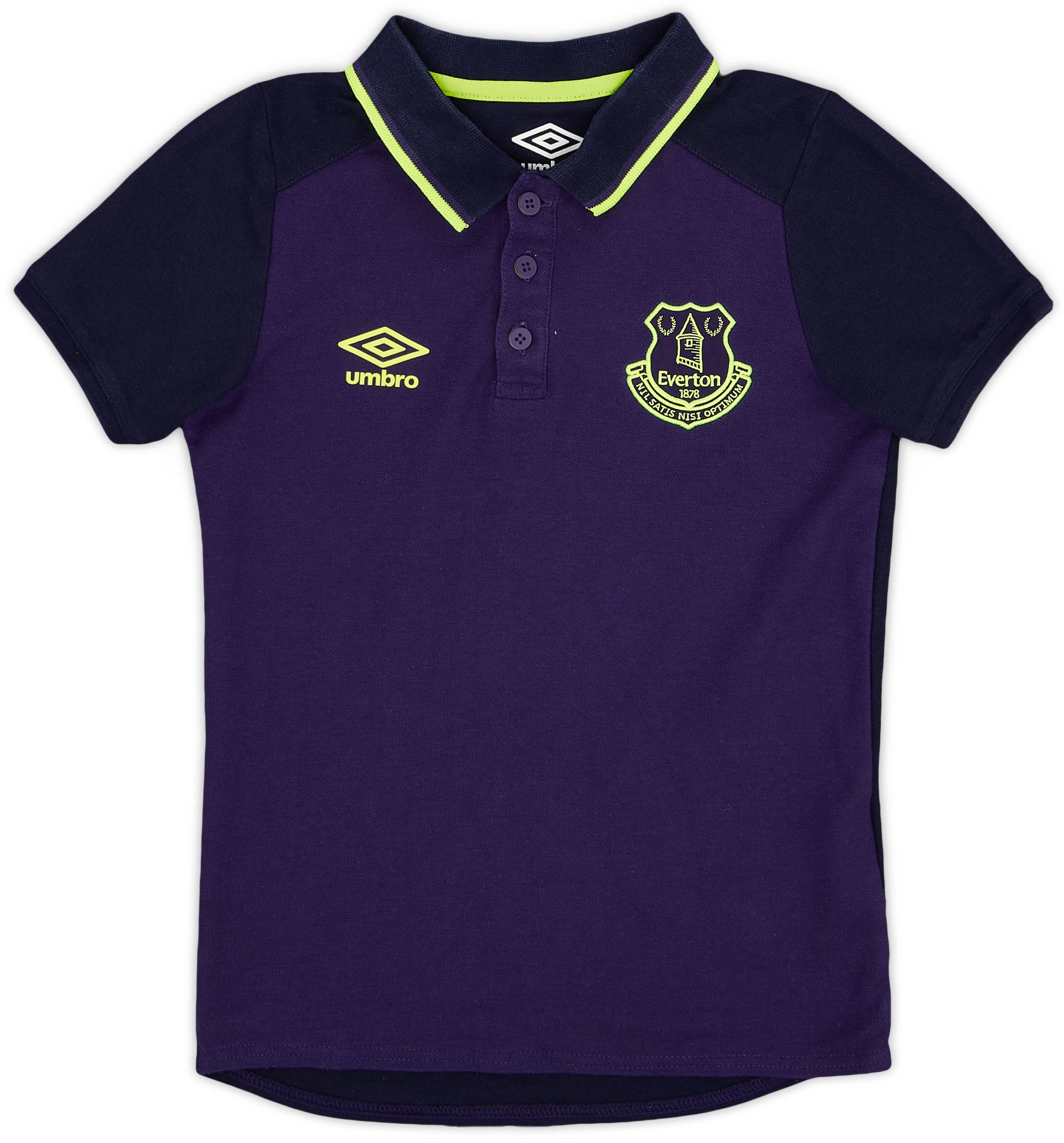 2017-18 Everton Umbro Polo Shirt - 9/10 - (S.Boys)