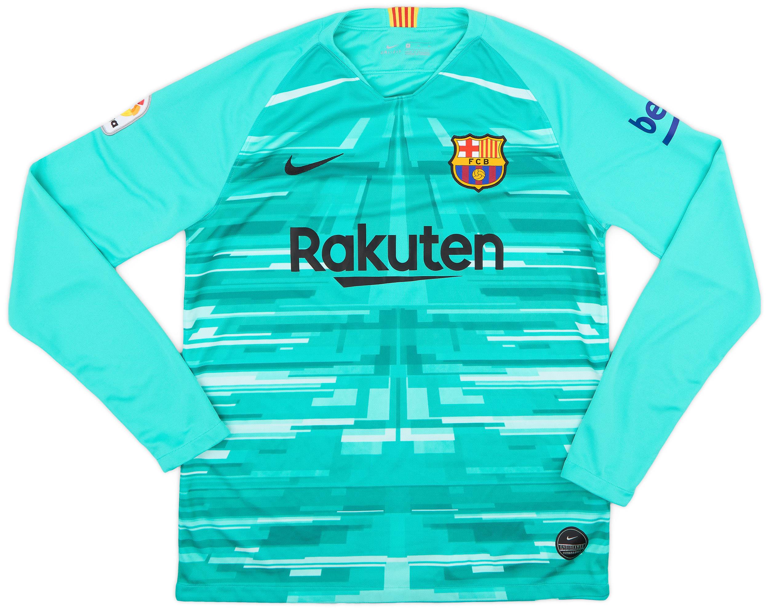 2019-20 Barcelona GK Home Shirt - 10/10 - (M)