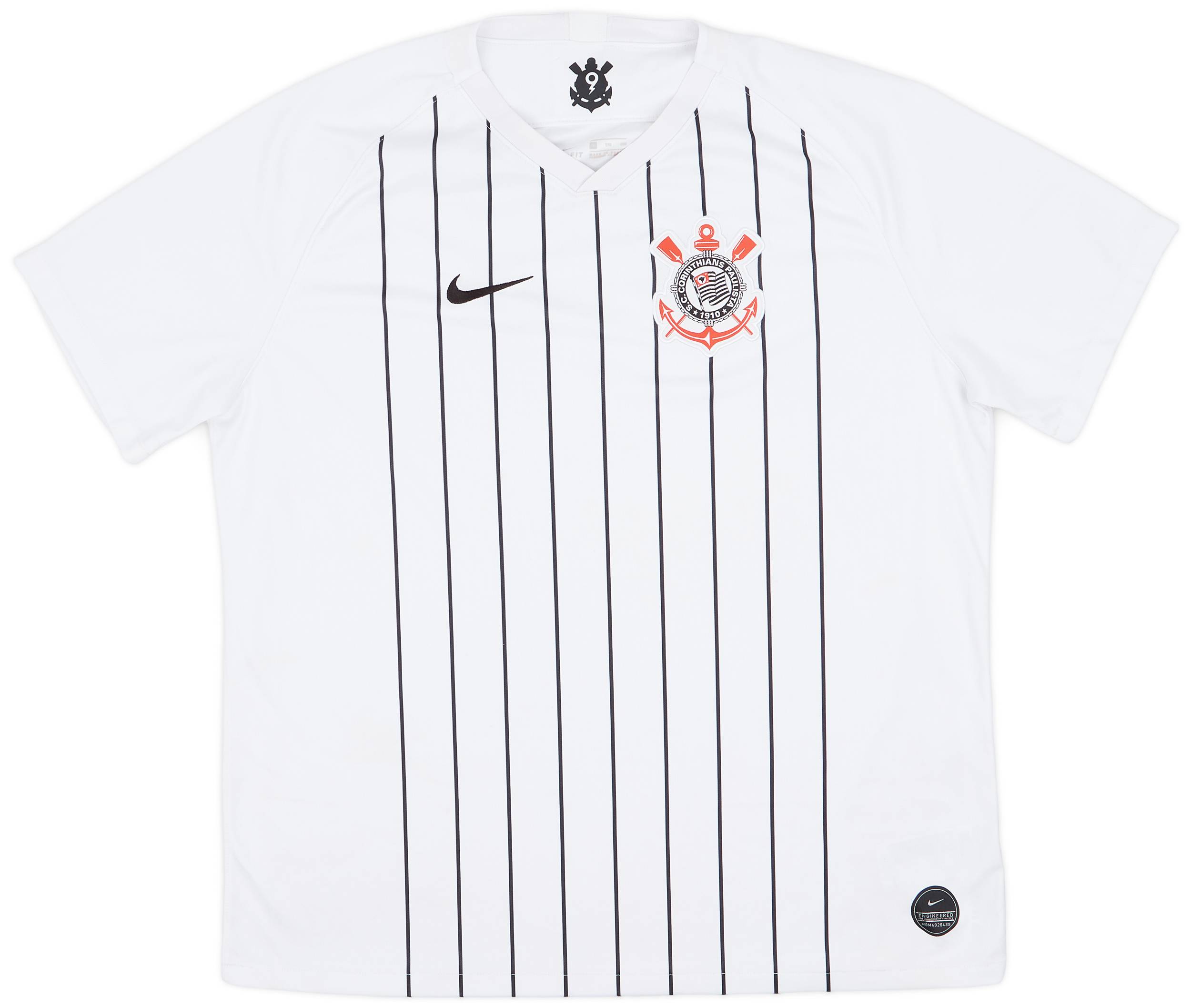2019 Corinthians Home Shirt - 7/10 - (XXL)
