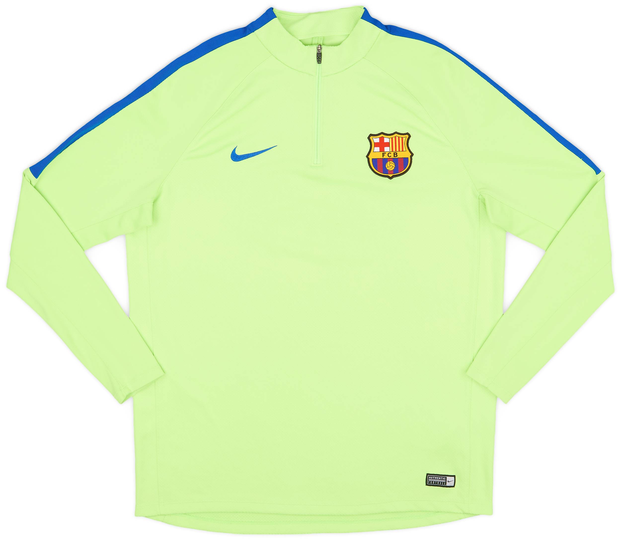 2017-18 Barcelona Nike 1/4 Zip Training Top - 8/10 - (XL)
