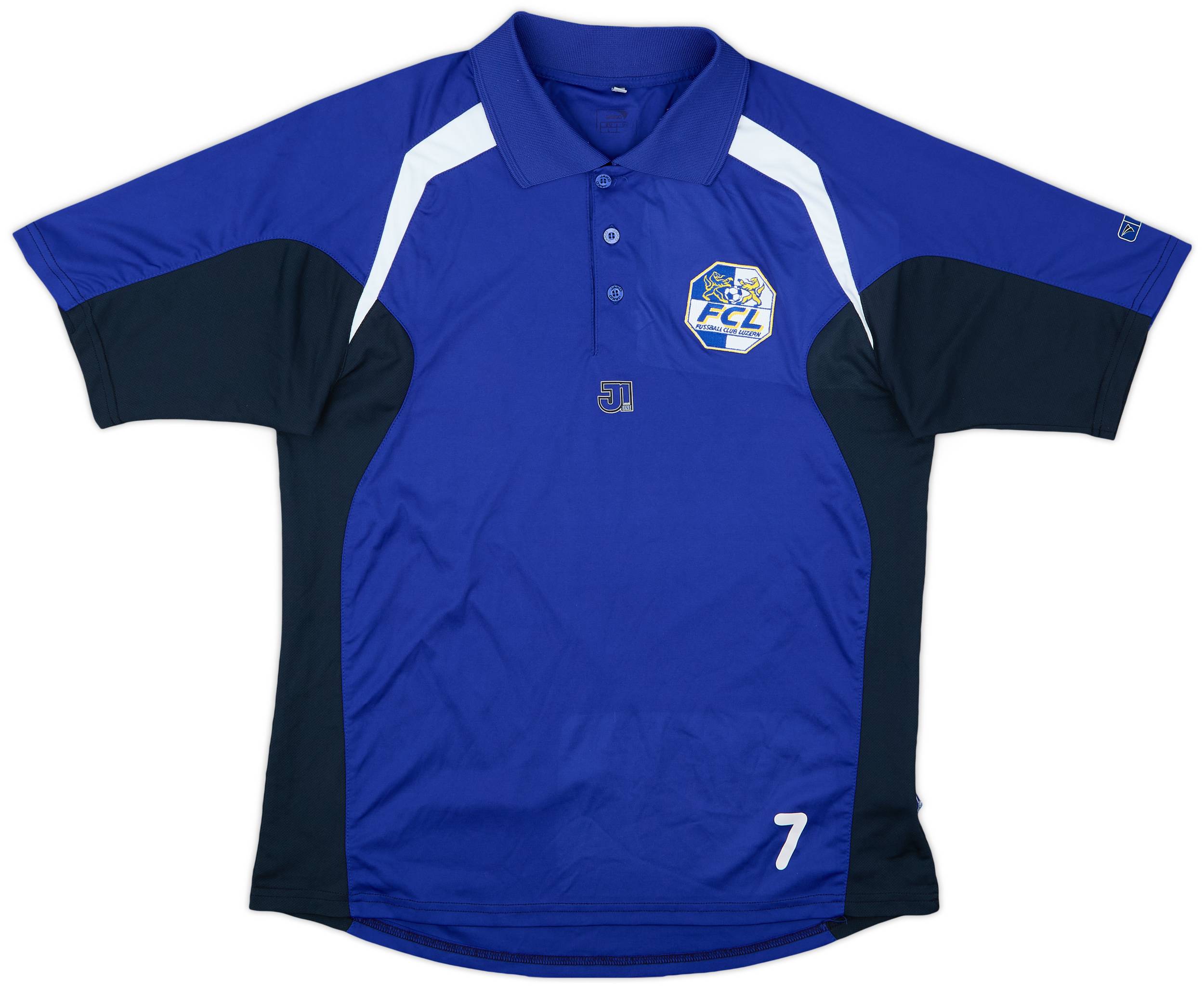 2007-08 FC Luzern Jako Player Issue Polo Shirt #7 - 7/10 - (L)