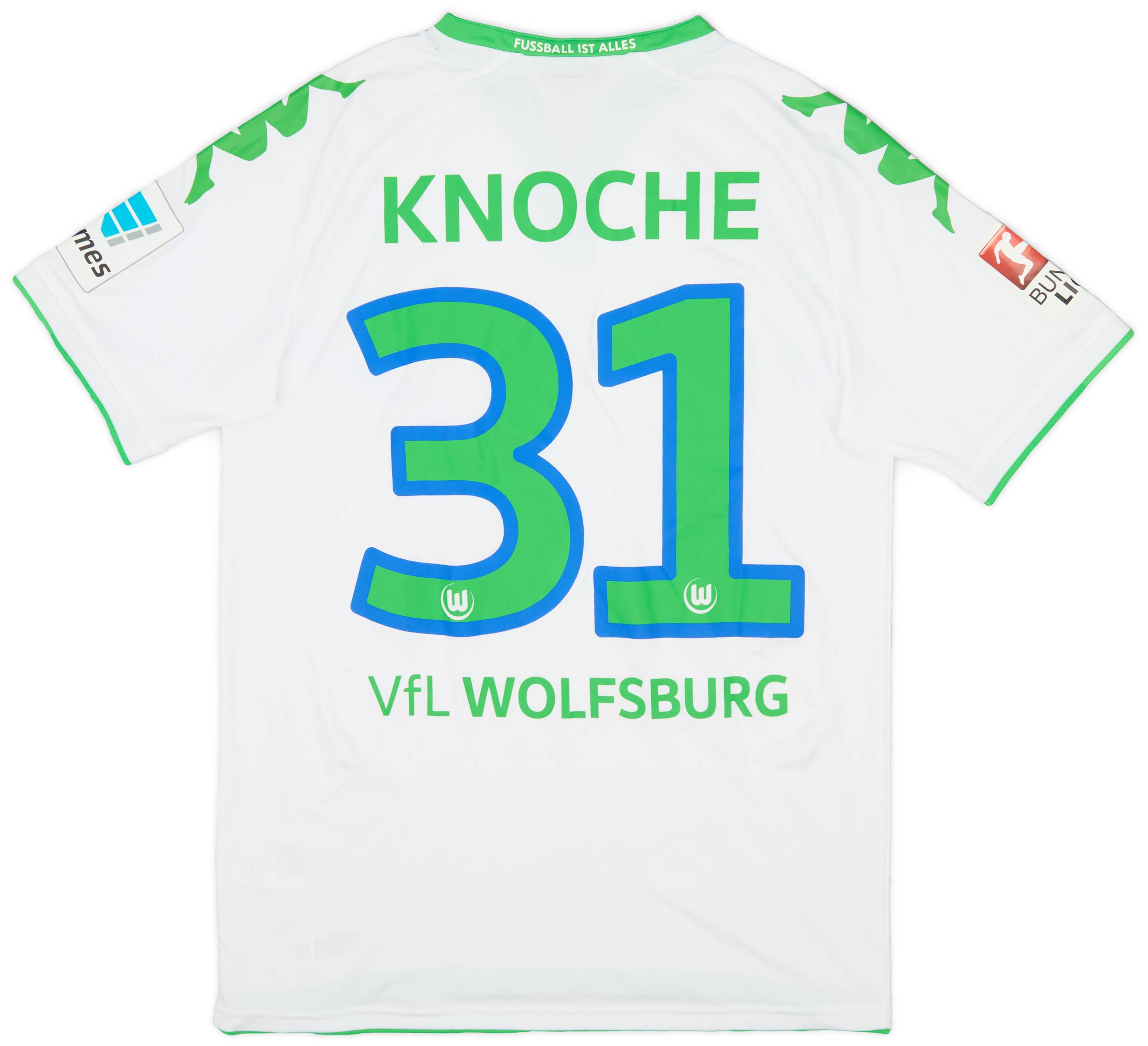 2015-16 Wolfsburg Home Shirt Knoche #31 - 7/10 - (S)